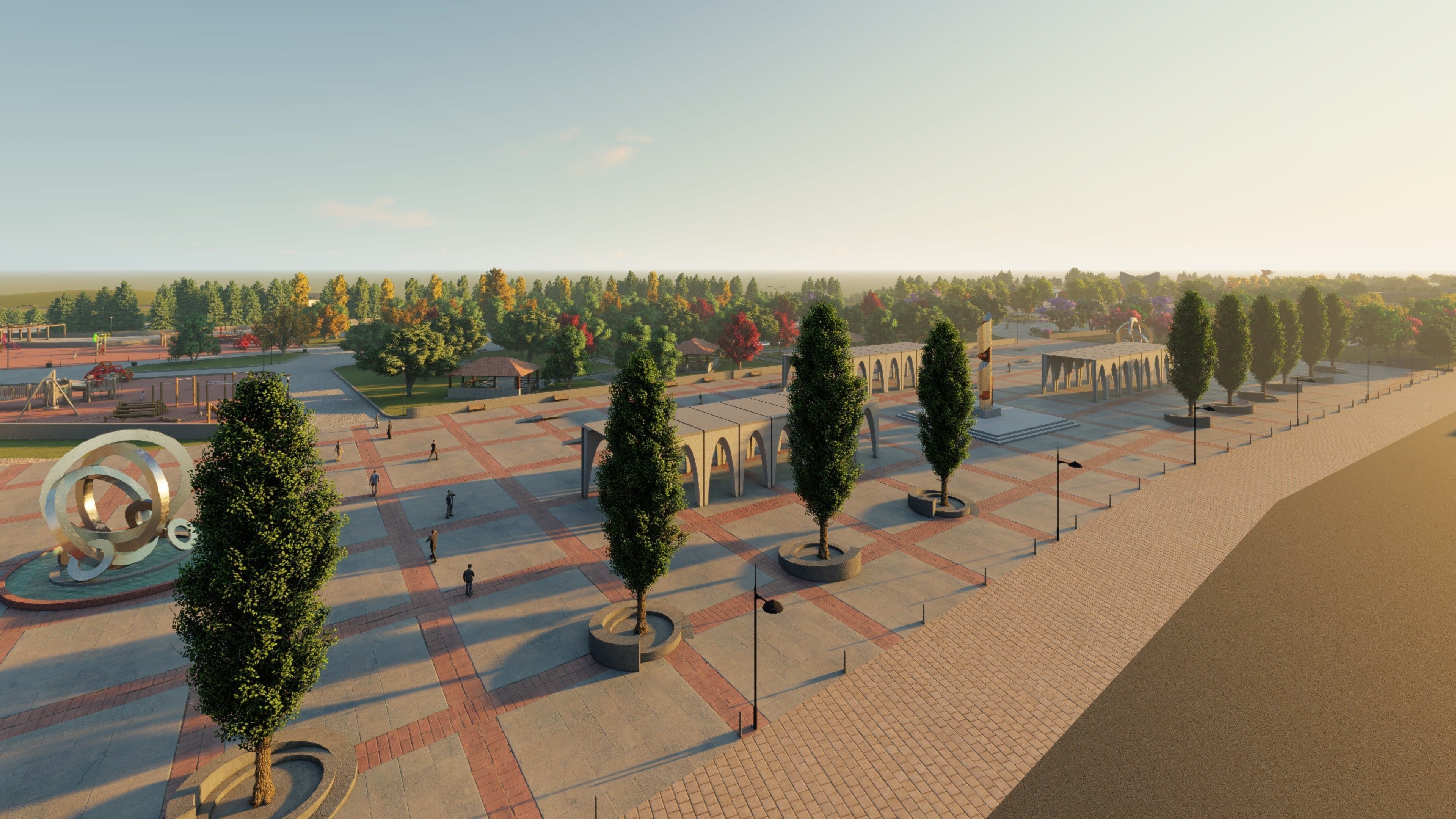 Master park-Regional park project-Private Park Landscape 3D model_2