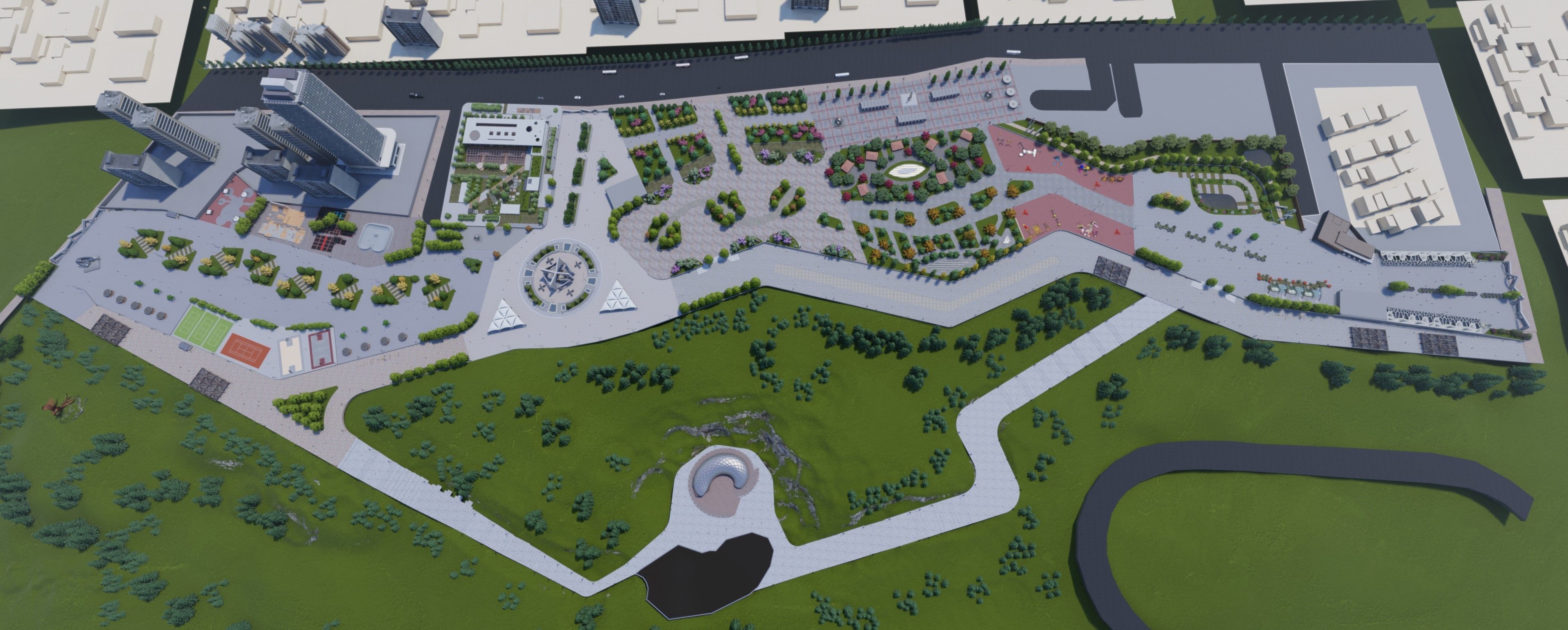 Master park-Regional park project-Private Park Landscape 3D model_34