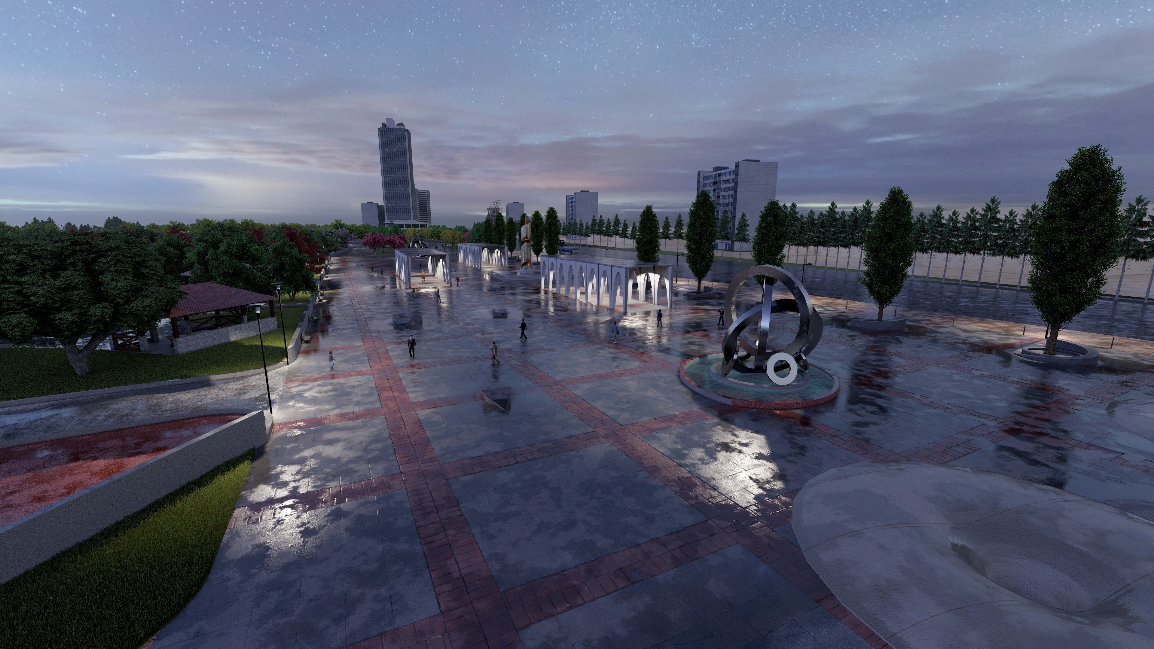 Master park-Regional park project-Private Park Landscape 3D model_1