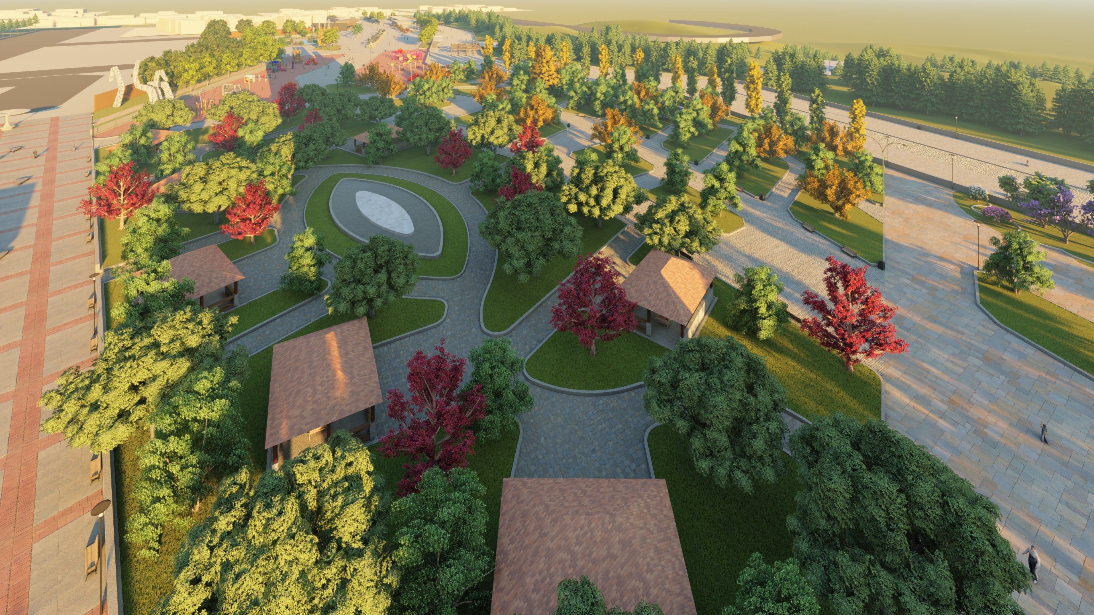 Master park-Regional park project-Private Park Landscape 3D model_46