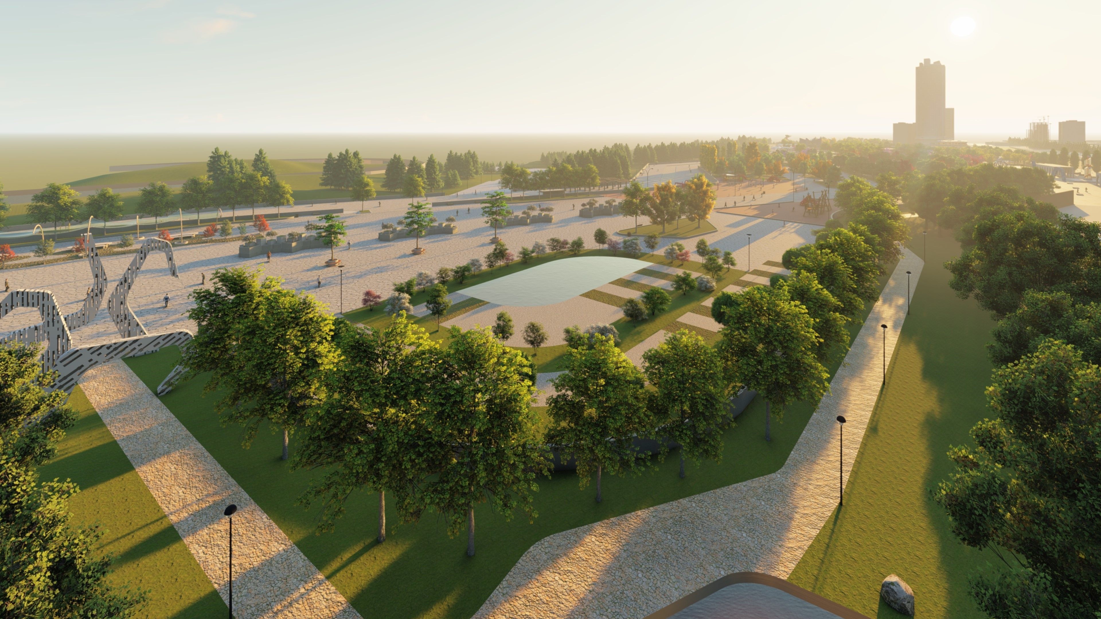 Master park-Regional park project-Private Park Landscape 3D model_20