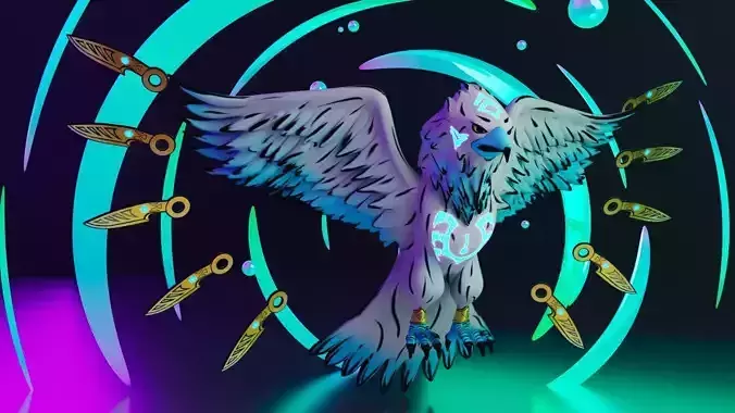 Alkon Fall Low-poly 3D model