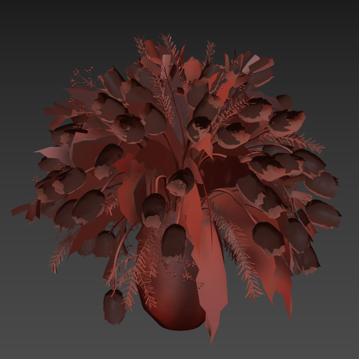 Flower In Vase  21 3D model_5