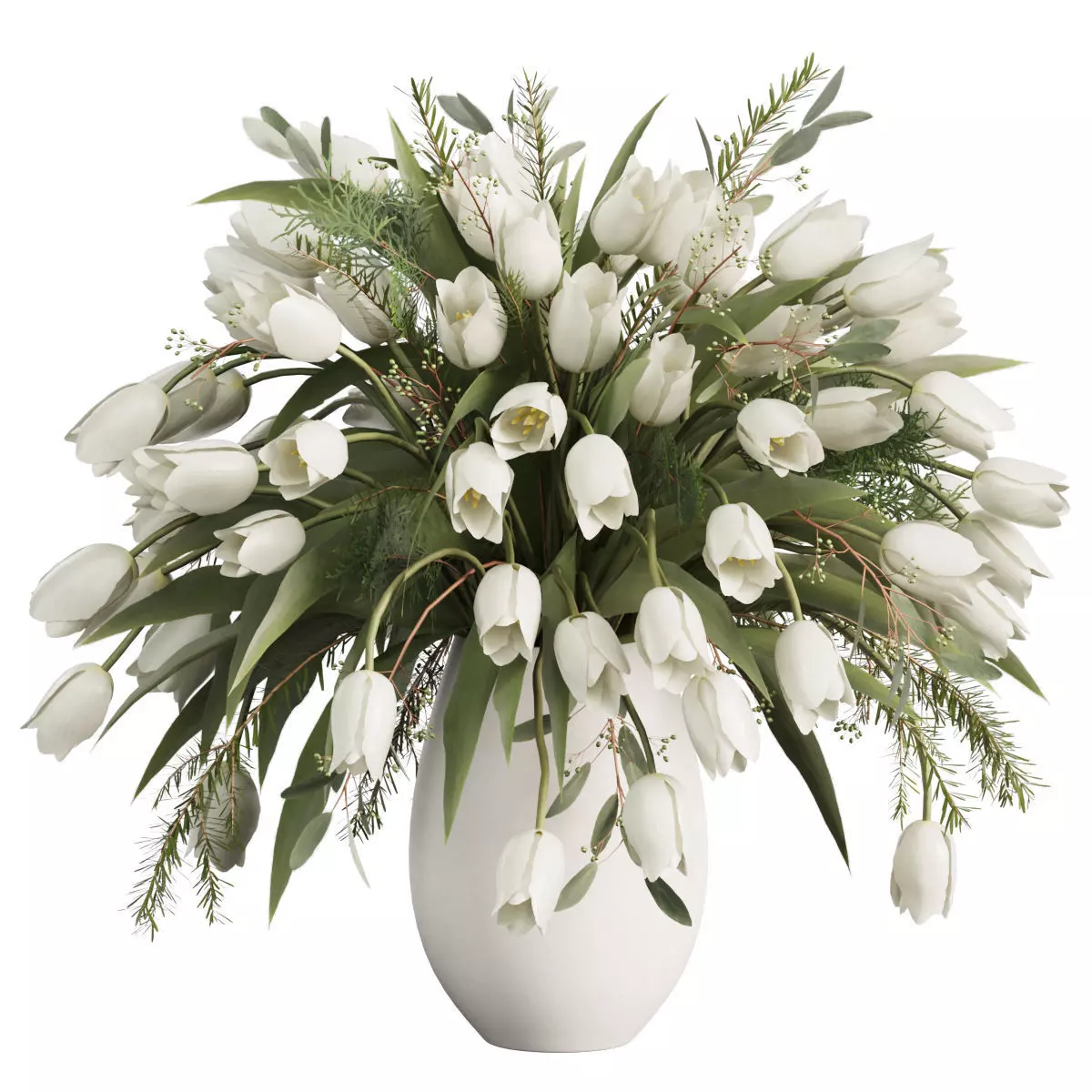Flower In Vase  21 3D model_0