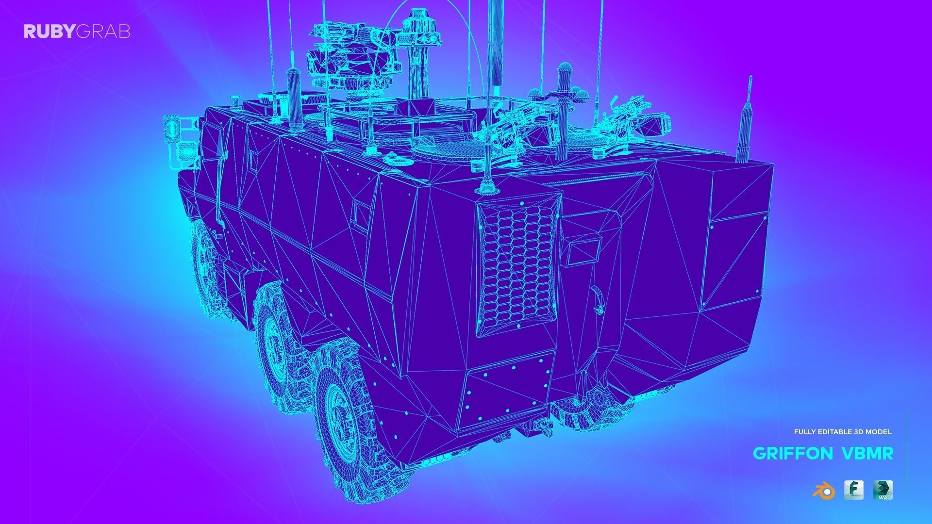 VBMR Griffon French Six-Wheel Armoured Vehicle 3D model_8