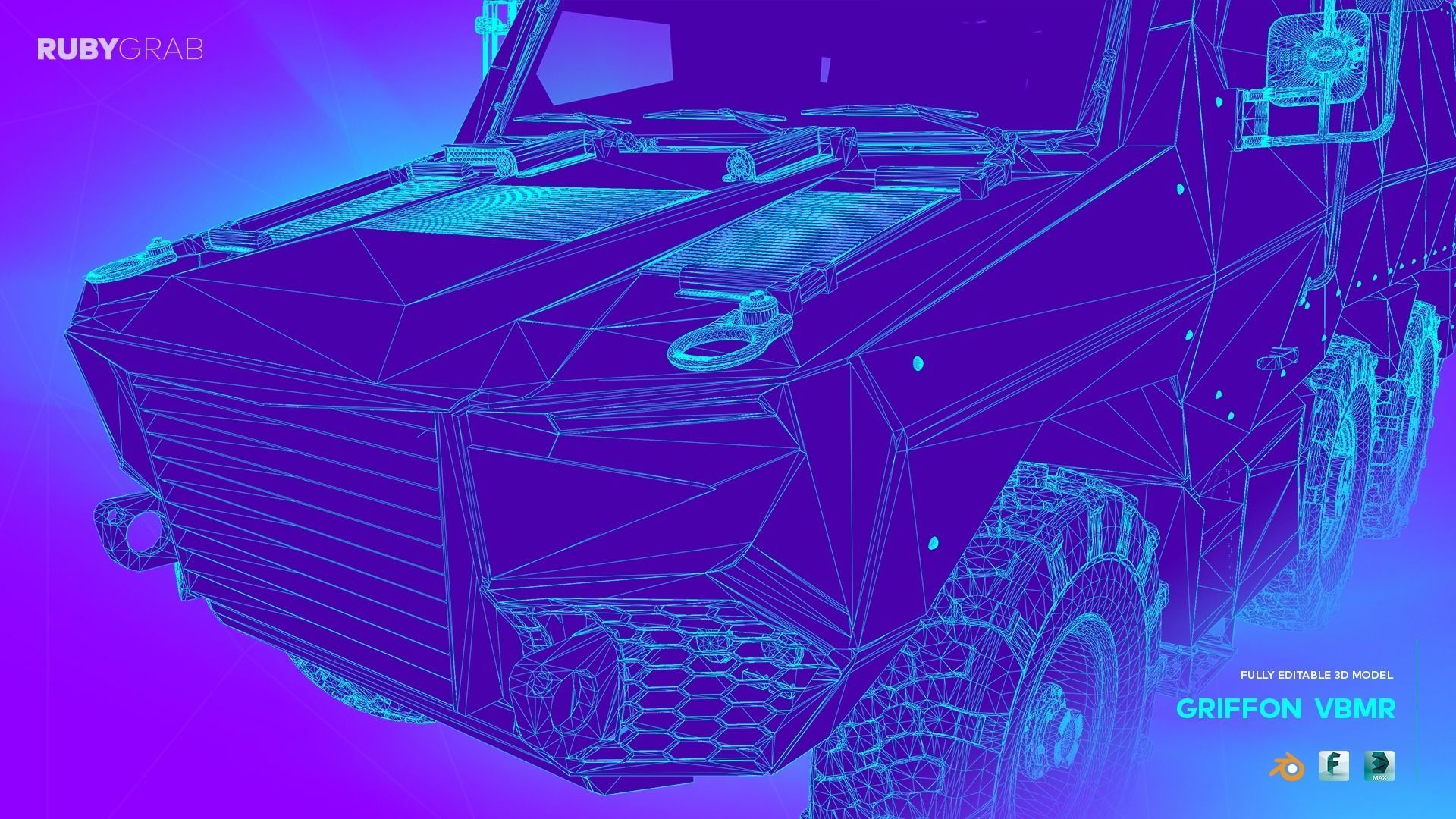 VBMR Griffon French Six-Wheel Armoured Vehicle 3D model_10