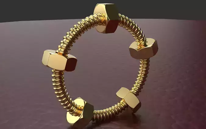 Ring Bolt Ecrou r16 3D print model