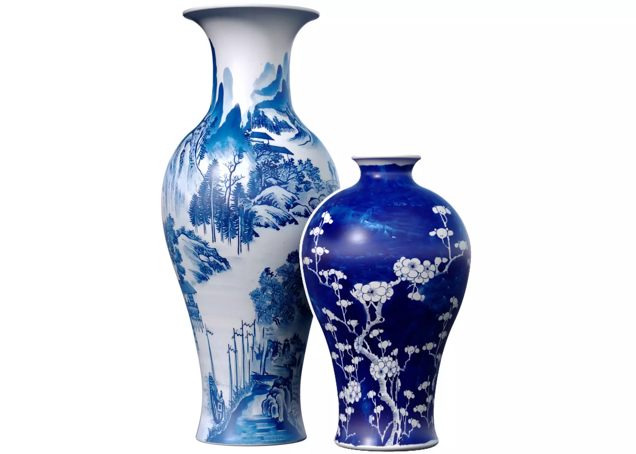 Decorative Floor vase flowerpot pot urn jar Chinese Style 3D model_0