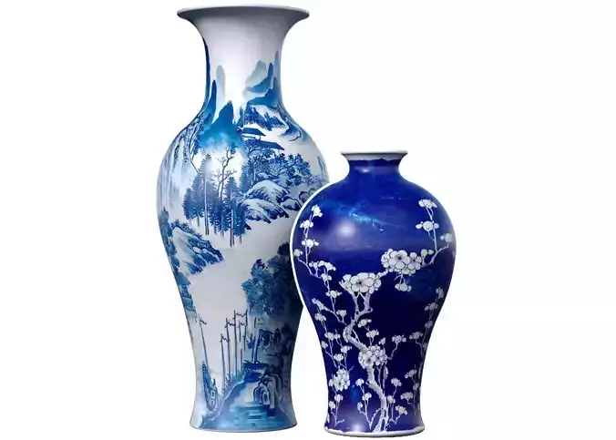 Decorative Floor vase flowerpot pot urn jar Chinese Style 