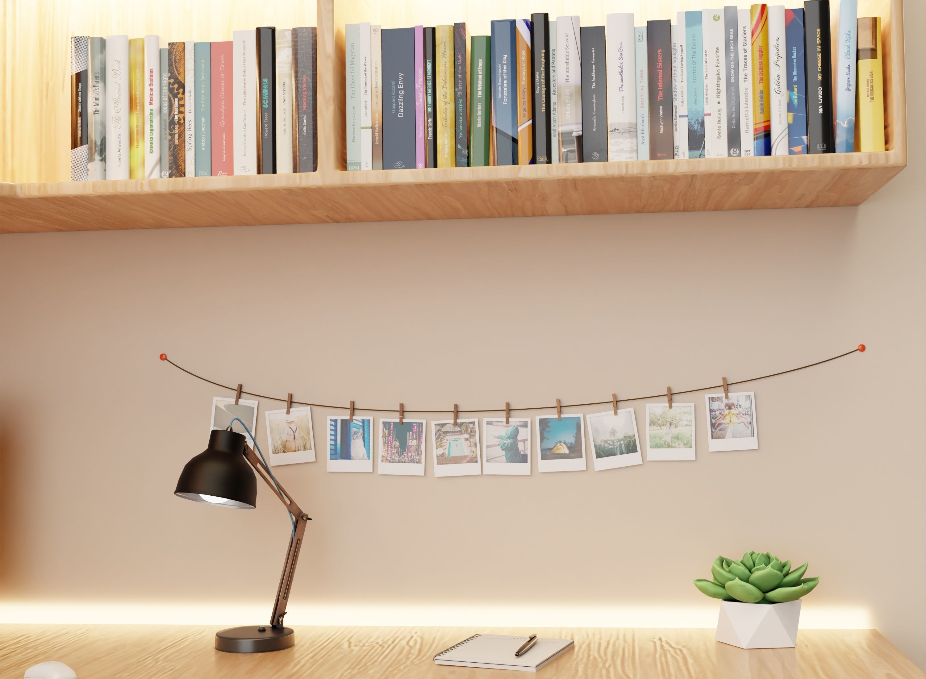 Room interior isometric 3D model_3