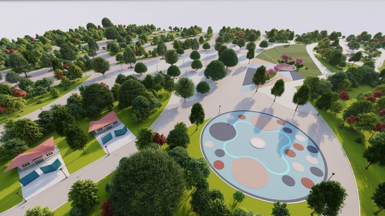 Master park-Regional park project-Private Park Landscape 3D model_7