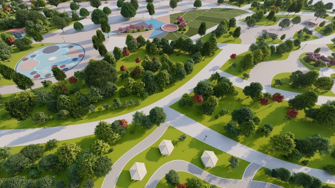 Master park-Regional park project-Private Park Landscape 3D model_6