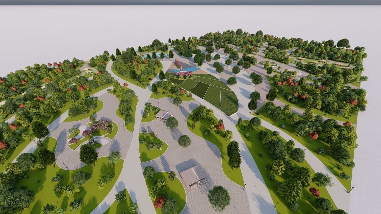 Master park-Regional park project-Private Park Landscape 3D model_23