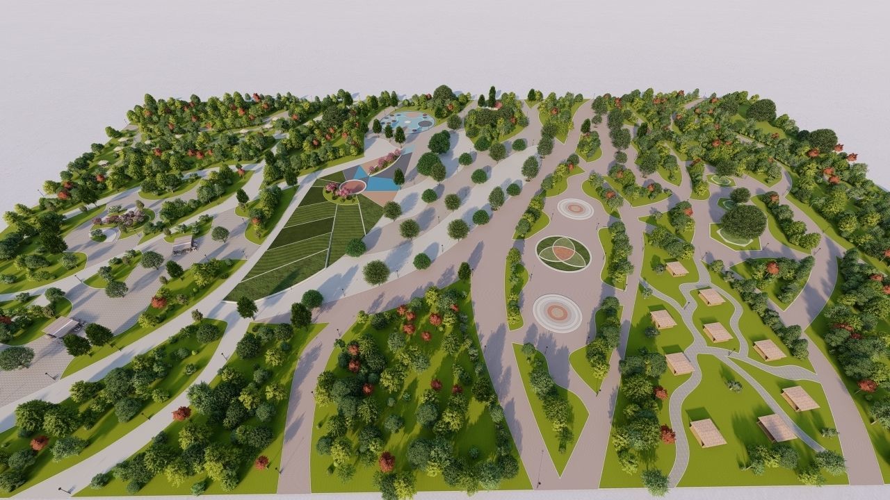 Master park-Regional park project-Private Park Landscape 3D model_2