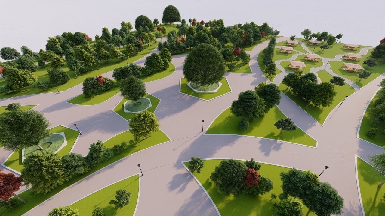 Master park-Regional park project-Private Park Landscape 3D model_17
