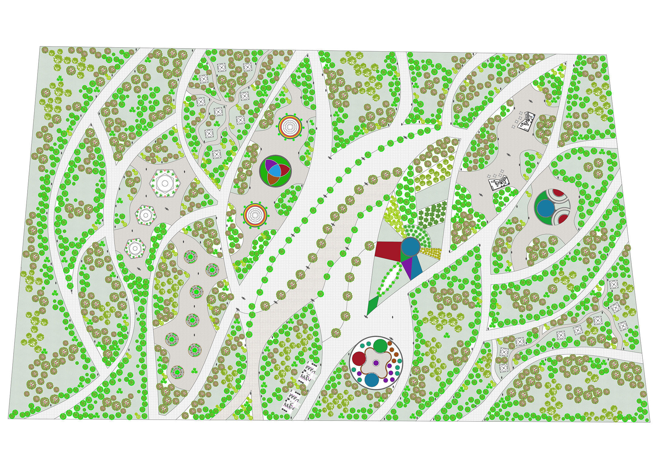 Master park-Regional park project-Private Park Landscape 3D model_9