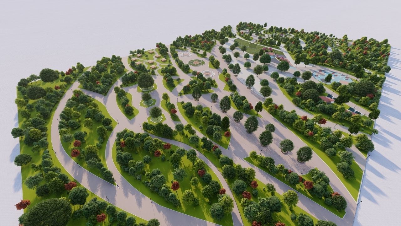 Master park-Regional park project-Private Park Landscape 3D model_3