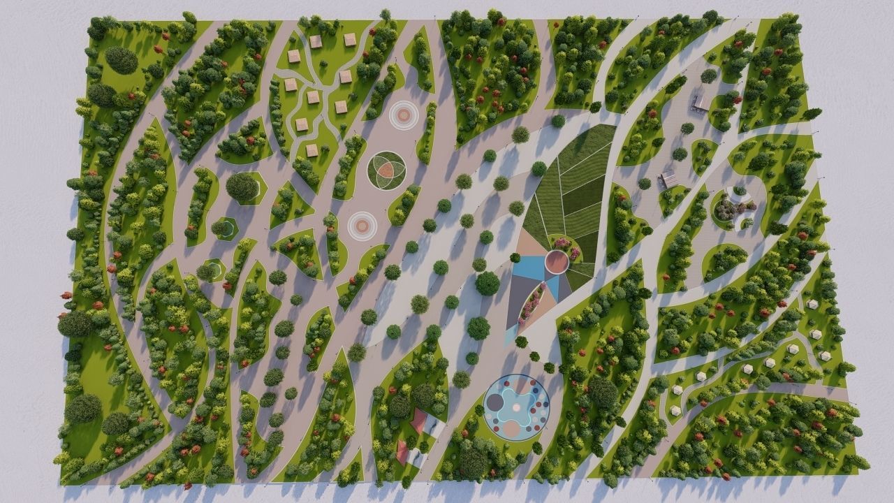 Master park-Regional park project-Private Park Landscape 3D model_5