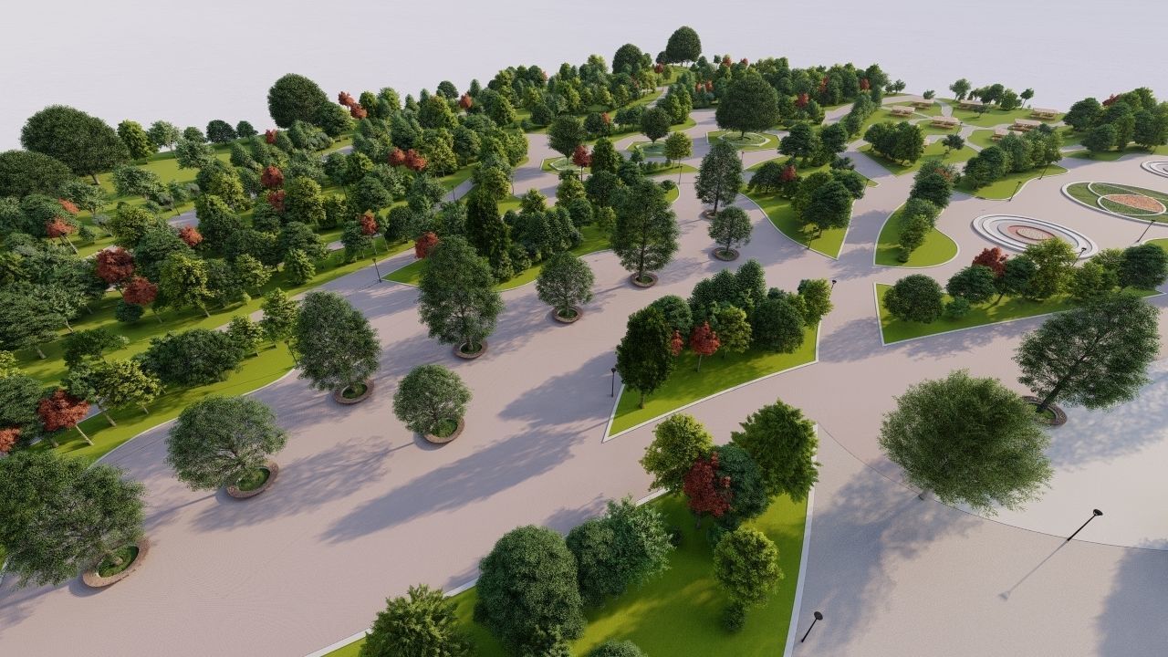 Master park-Regional park project-Private Park Landscape 3D model_19