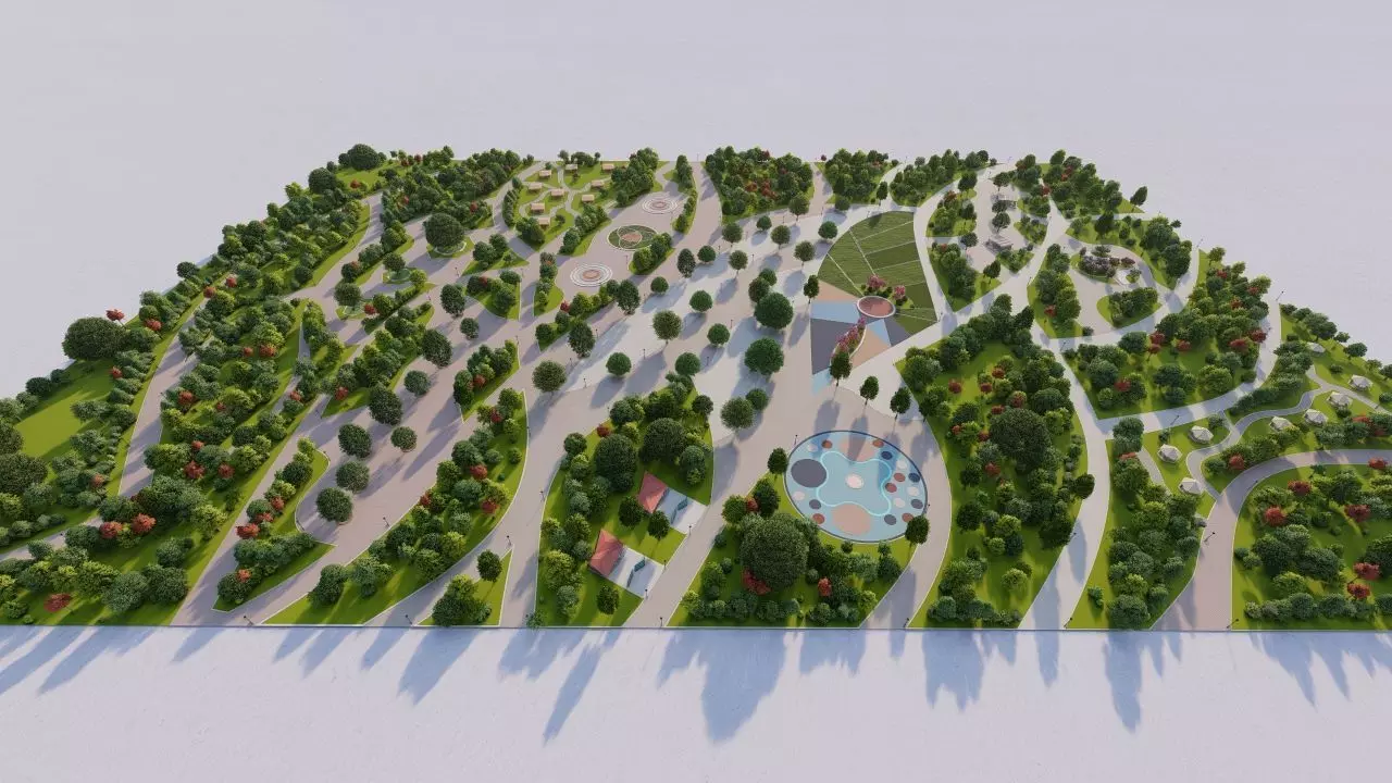Master park-Regional park project-Private Park Landscape 3D model_0