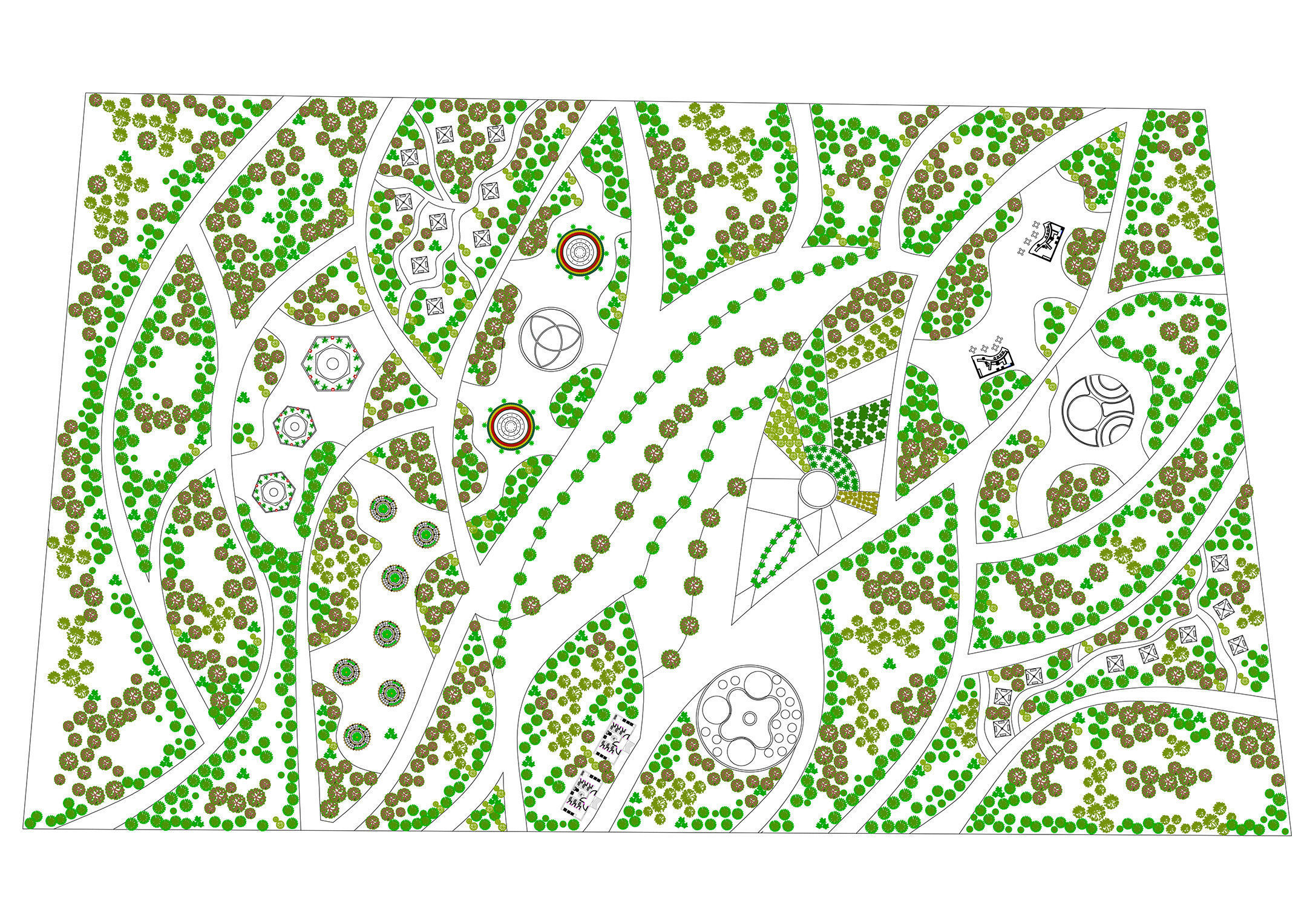 Master park-Regional park project-Private Park Landscape 3D model_10