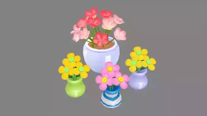 Potted flowers