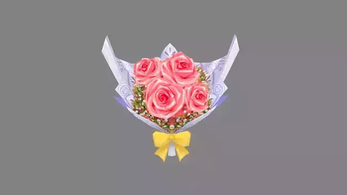 A bouquet of pink roses