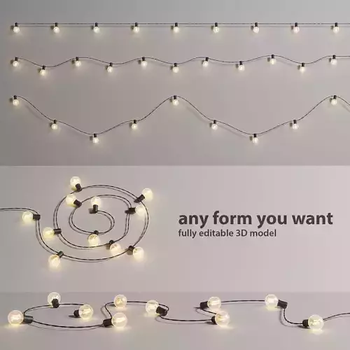 Editable Garland Lights Set 2