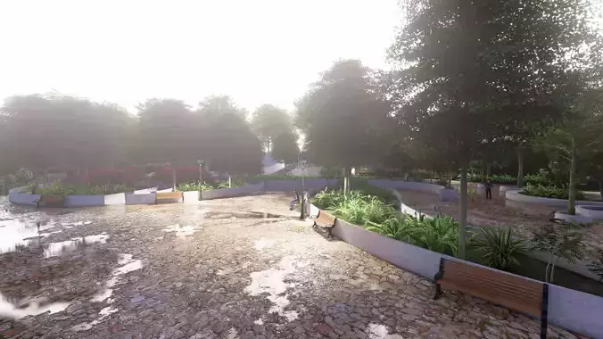 Master park-Regional park project-Private Park Landscape 3D model