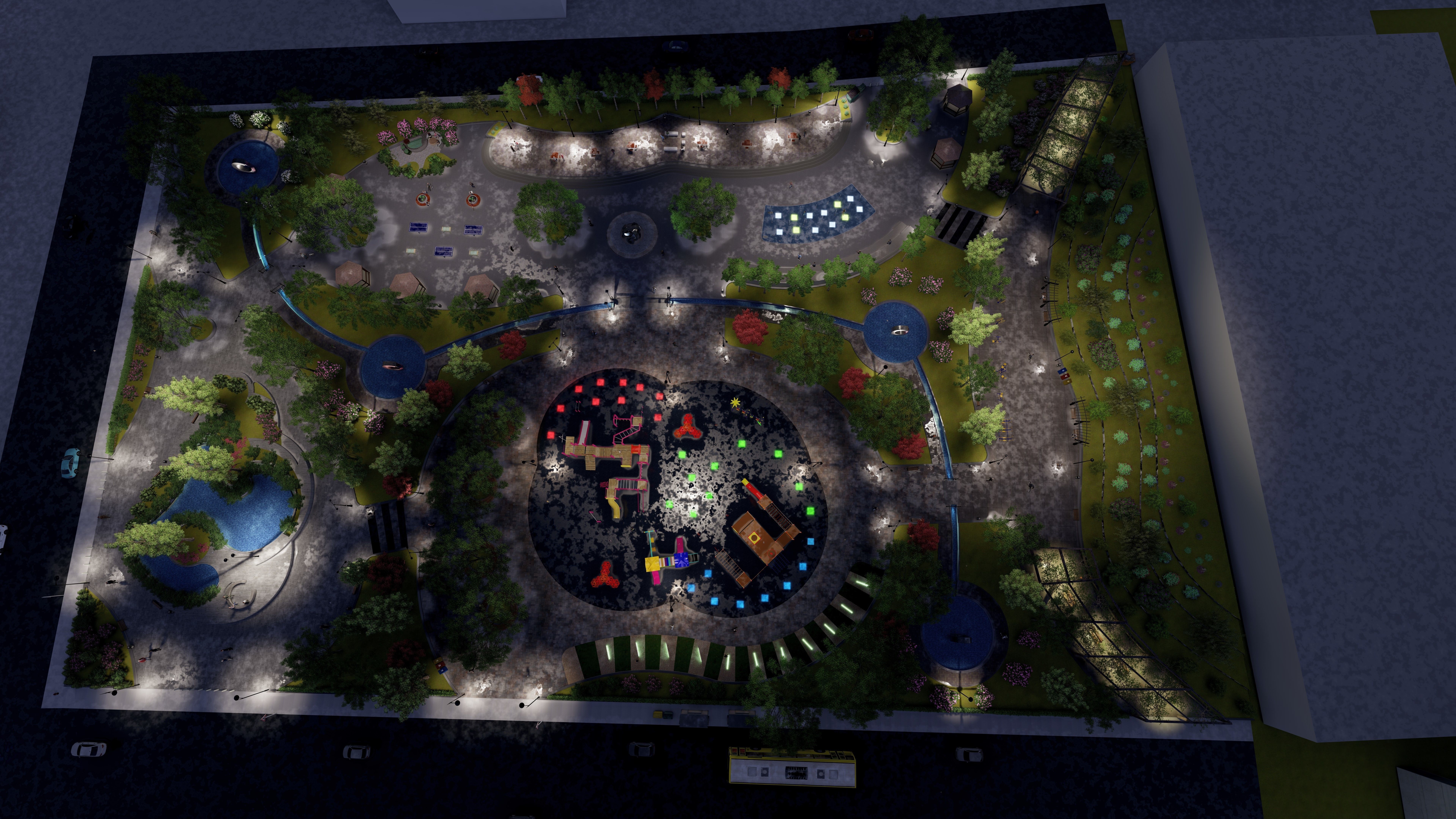 Master park-Regional park project-Private Park Landscape 3D model_1