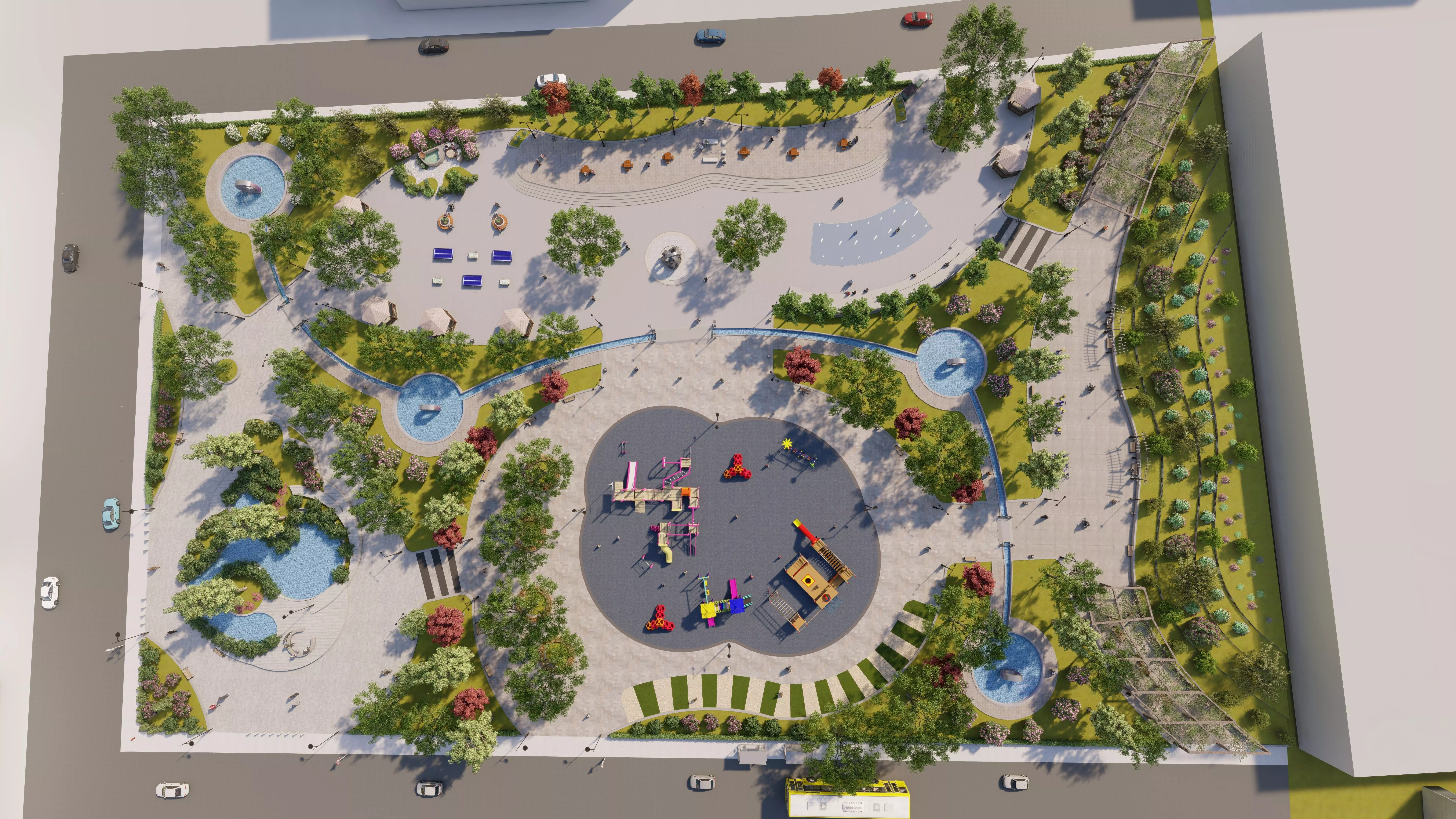 Master park-Regional park project-Private Park Landscape 3D model_0