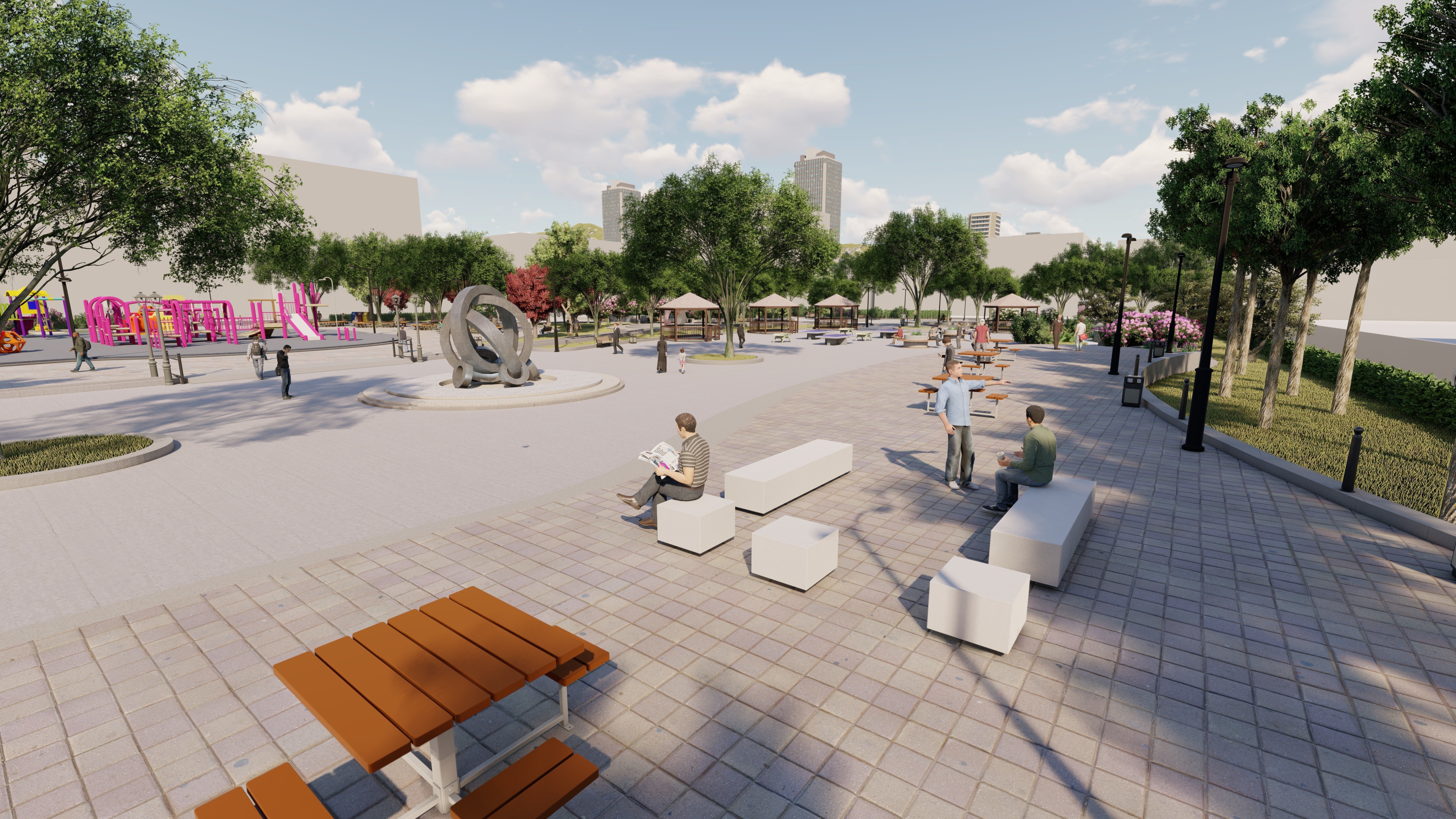 Master park-Regional park project-Private Park Landscape 3D model_27