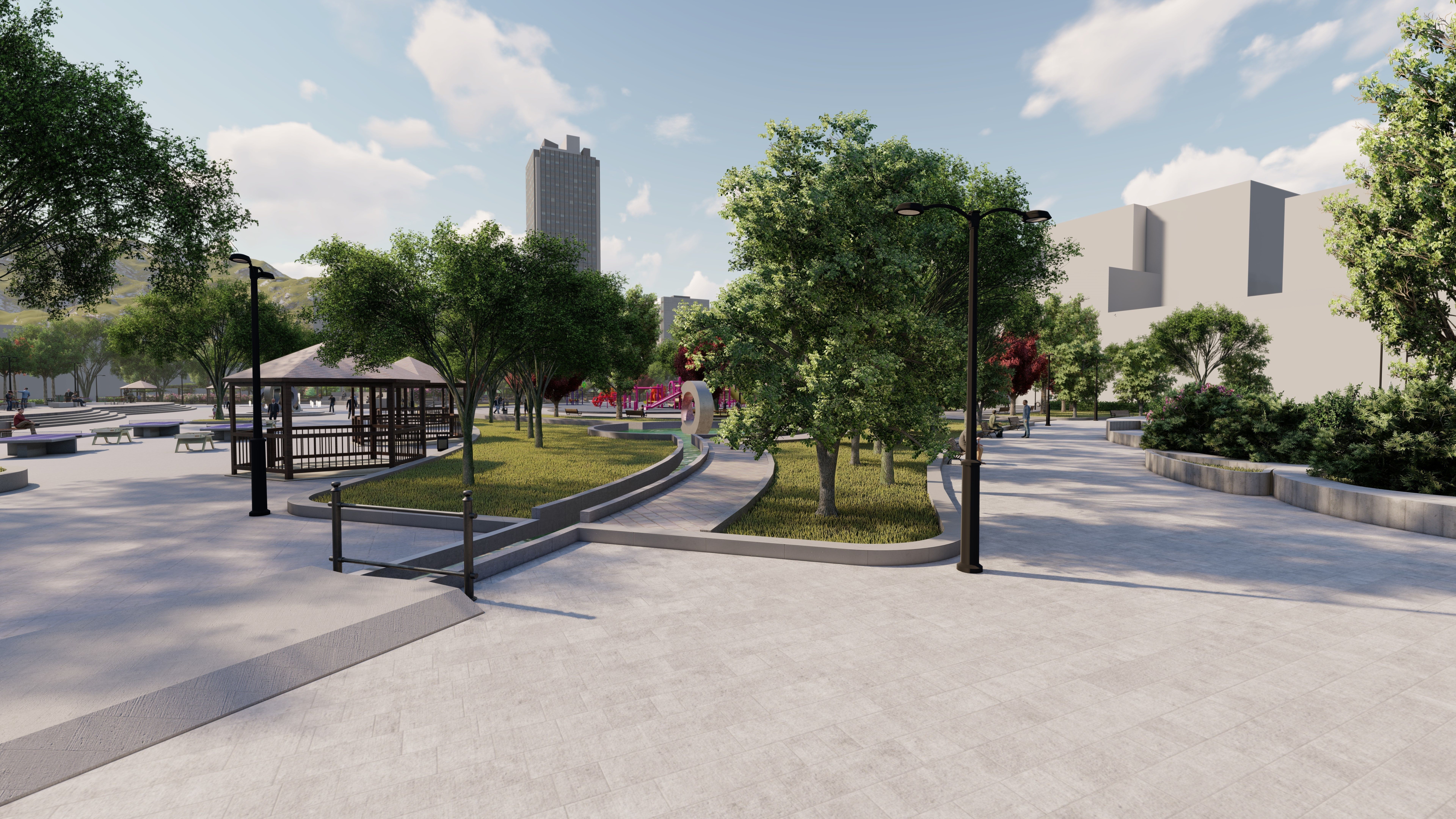 Master park-Regional park project-Private Park Landscape 3D model_25