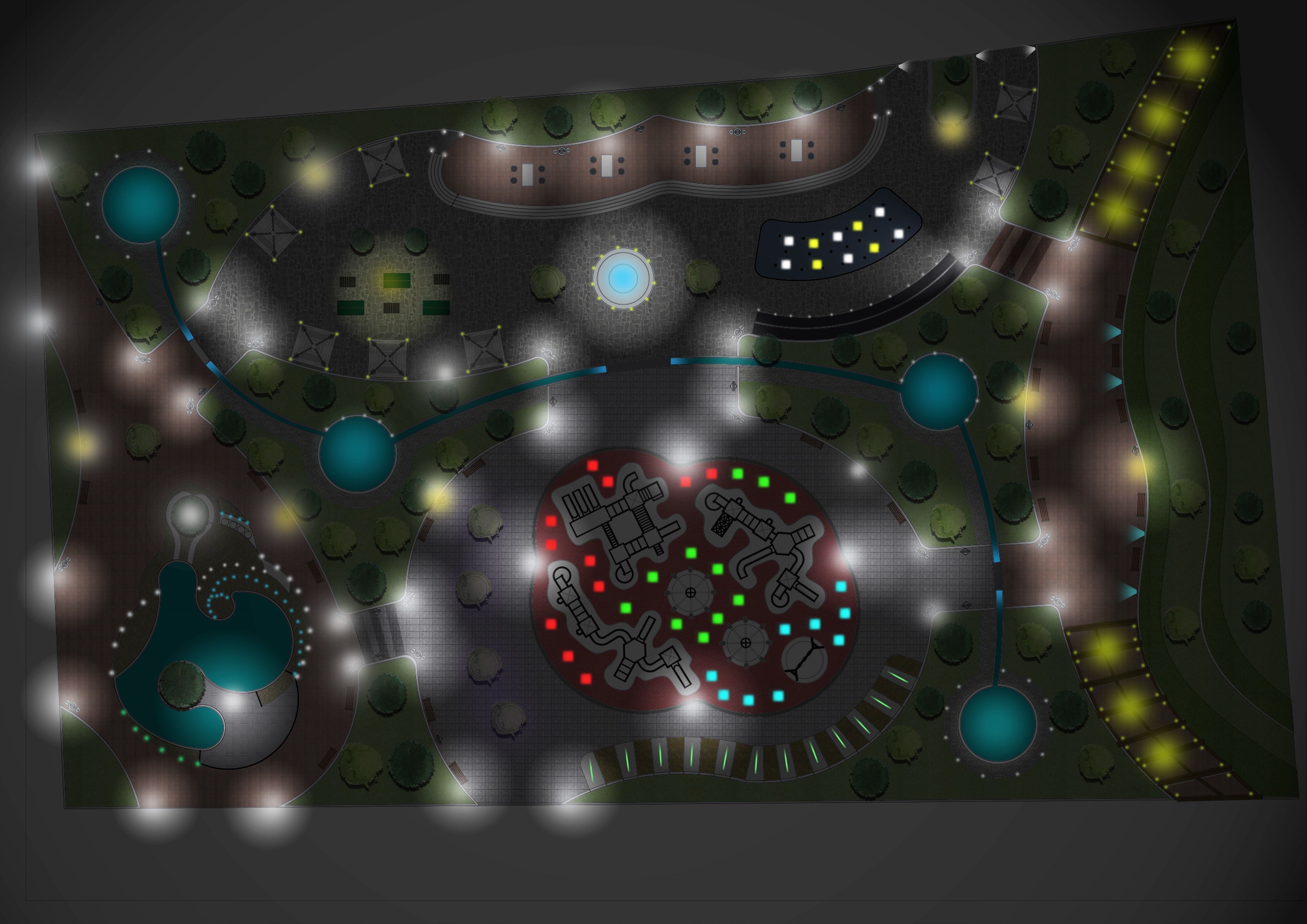 Master park-Regional park project-Private Park Landscape 3D model_11