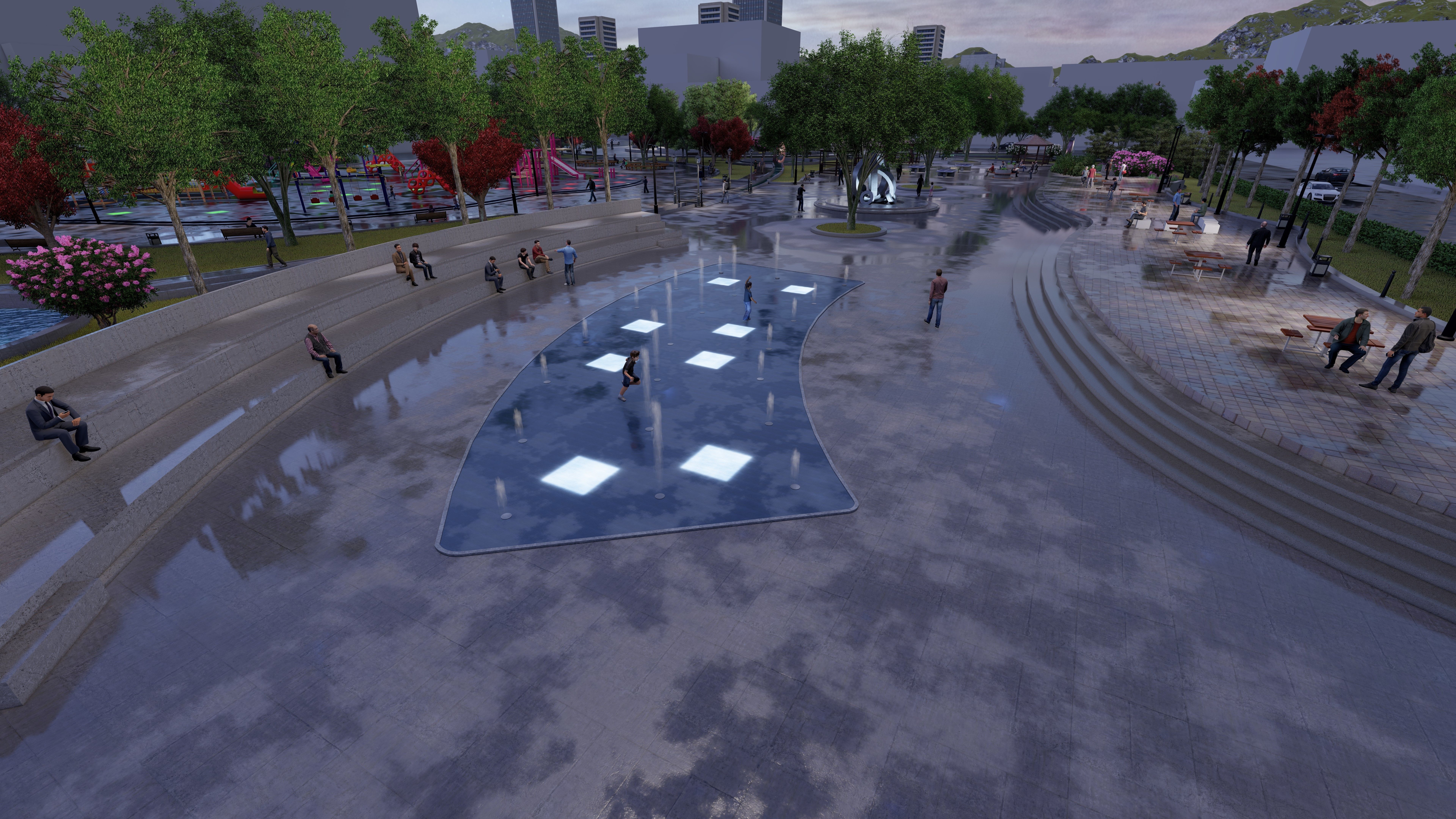 Master park-Regional park project-Private Park Landscape 3D model_3