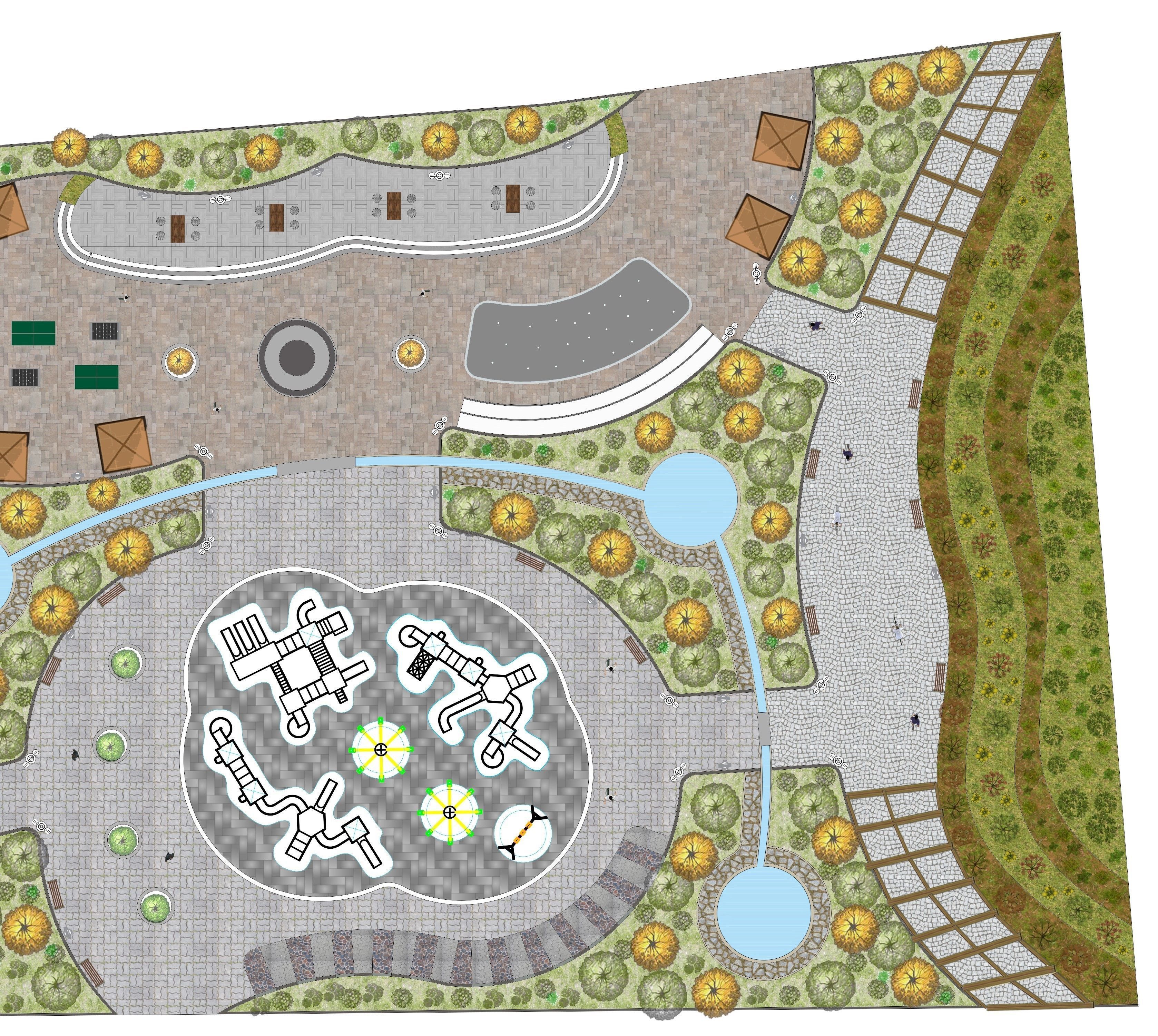 Master park-Regional park project-Private Park Landscape 3D model_15