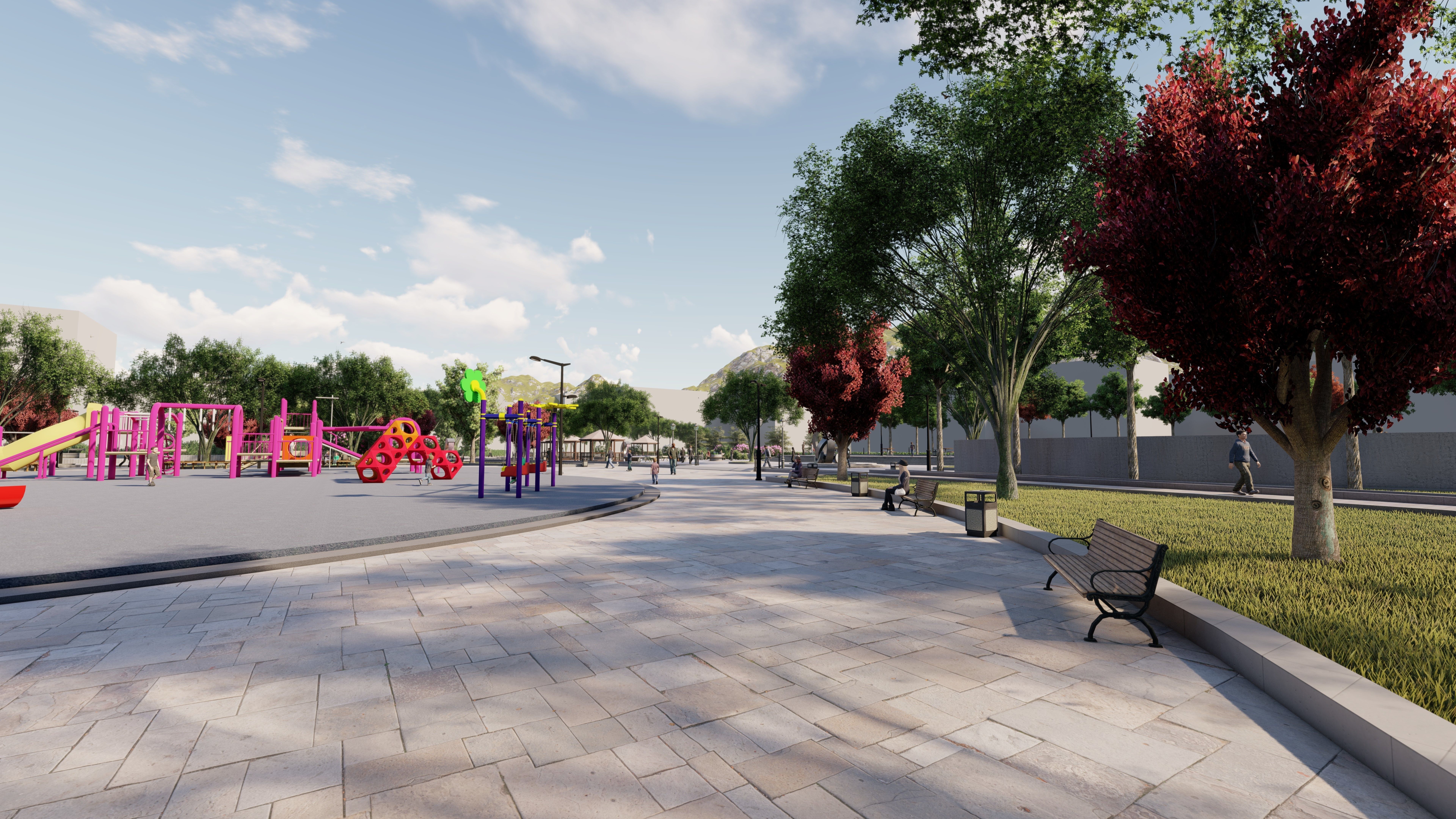 Master park-Regional park project-Private Park Landscape 3D model_29