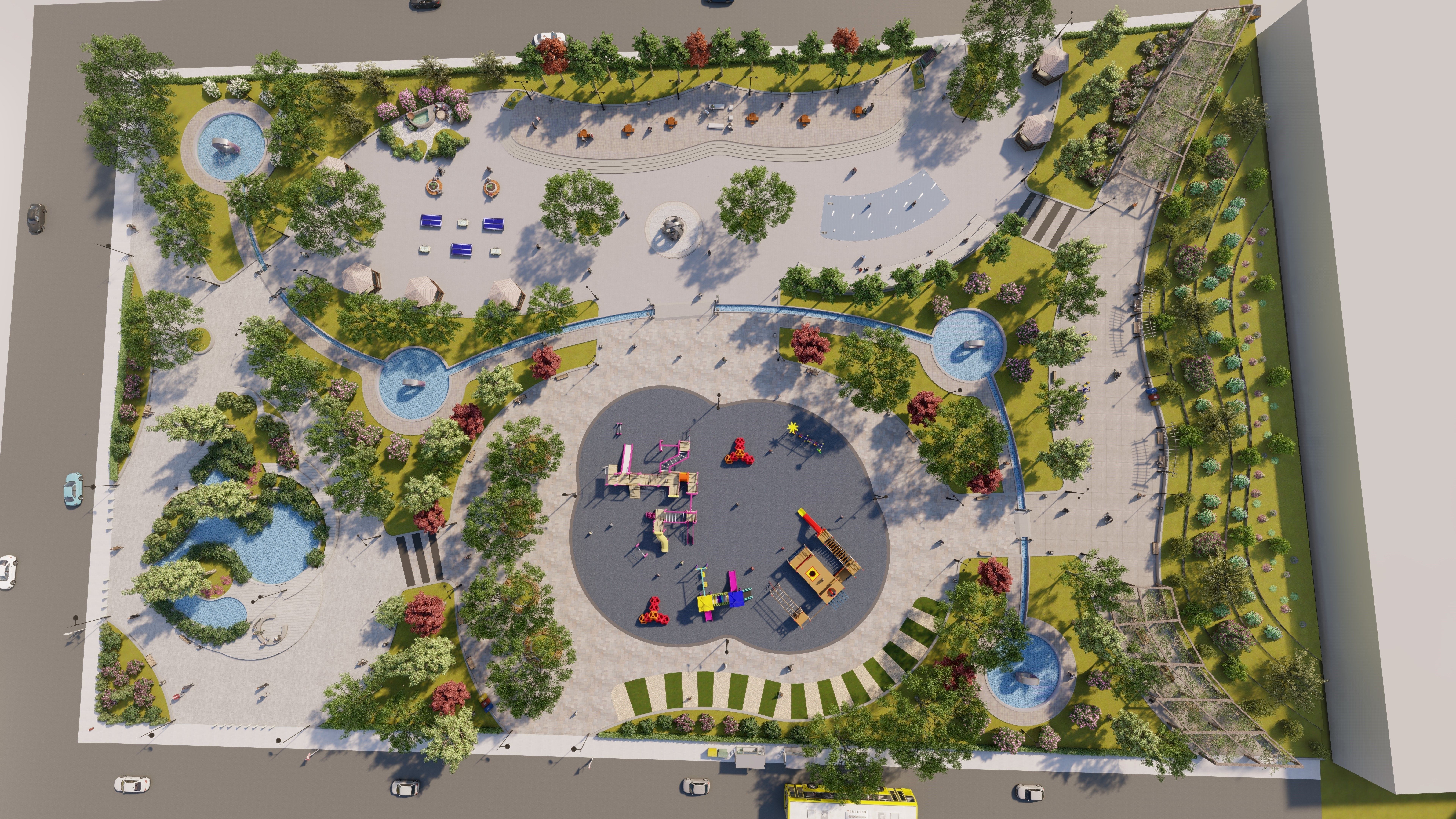 Master park-Regional park project-Private Park Landscape 3D model_8