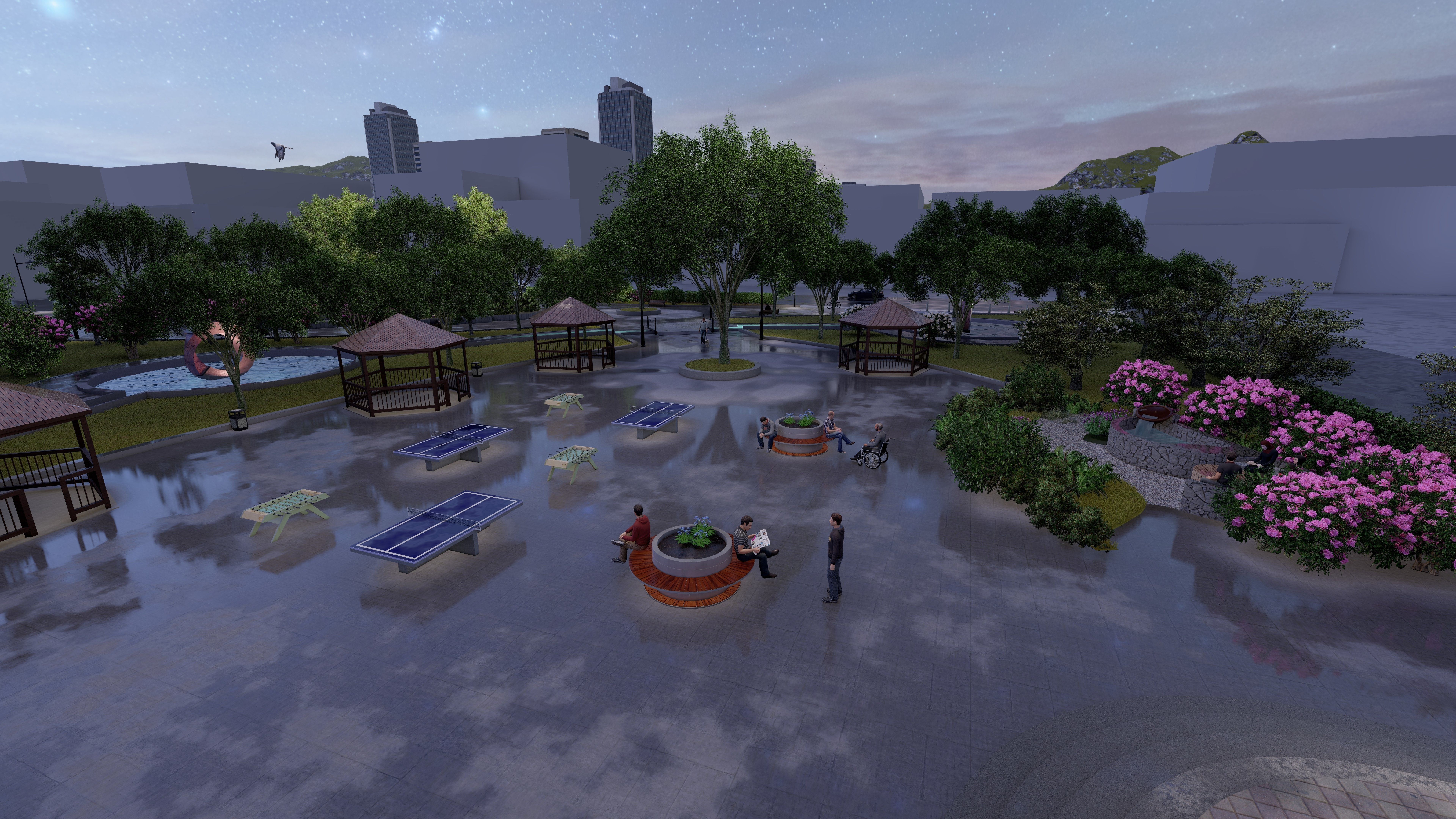 Master park-Regional park project-Private Park Landscape 3D model_6