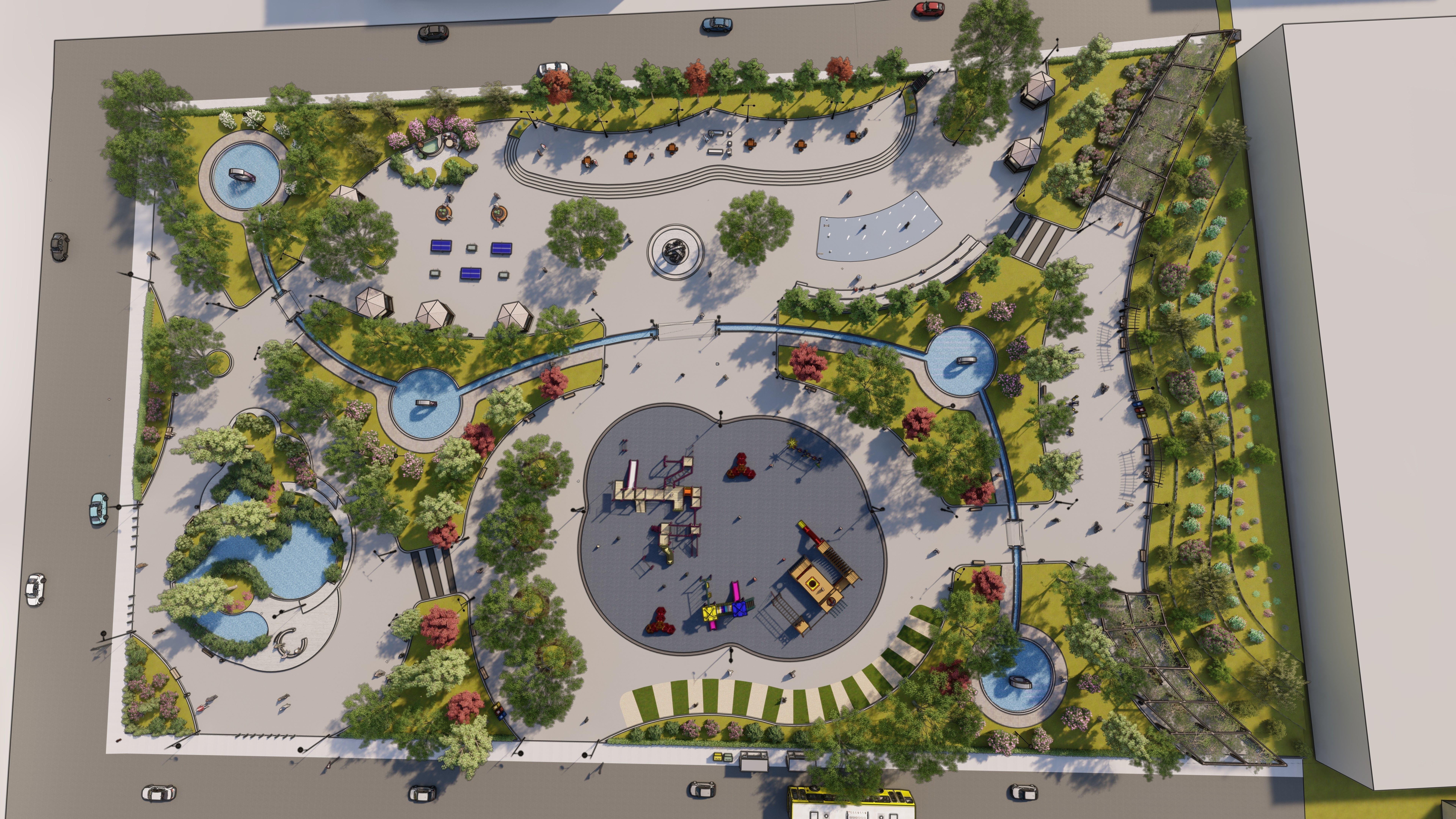 Master park-Regional park project-Private Park Landscape 3D model_5