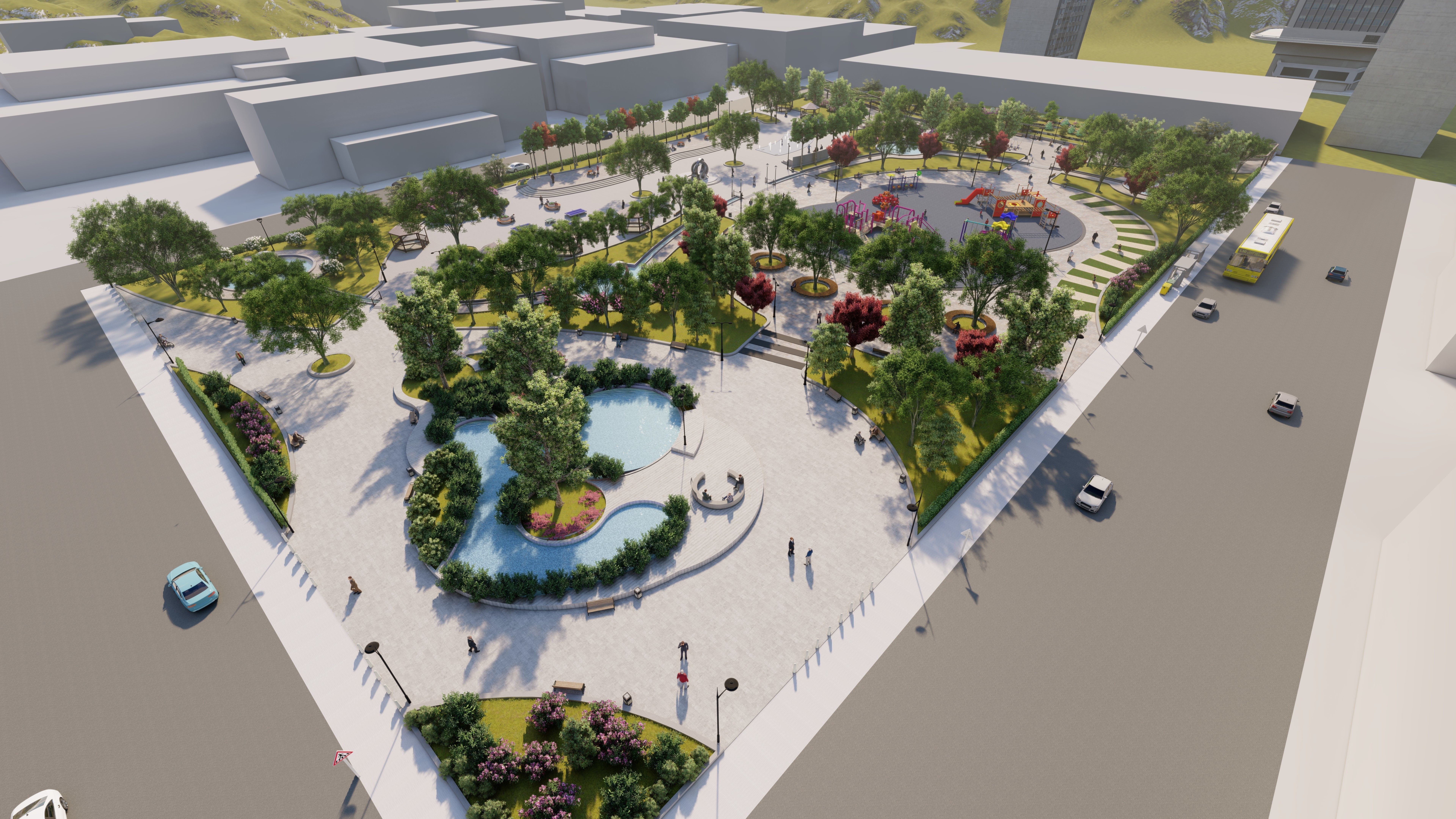 Master park-Regional park project-Private Park Landscape 3D model_2