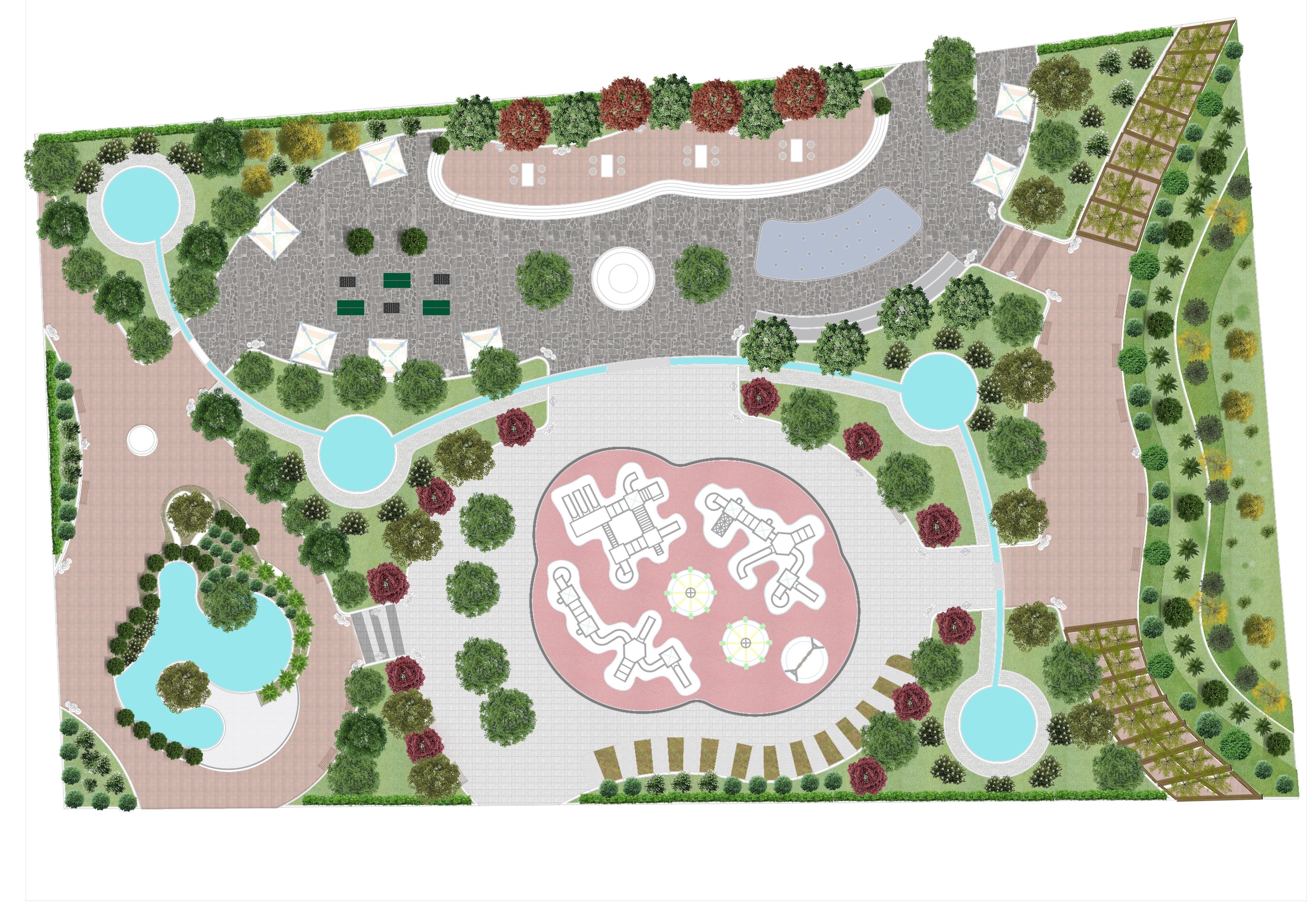 Master park-Regional park project-Private Park Landscape 3D model_17