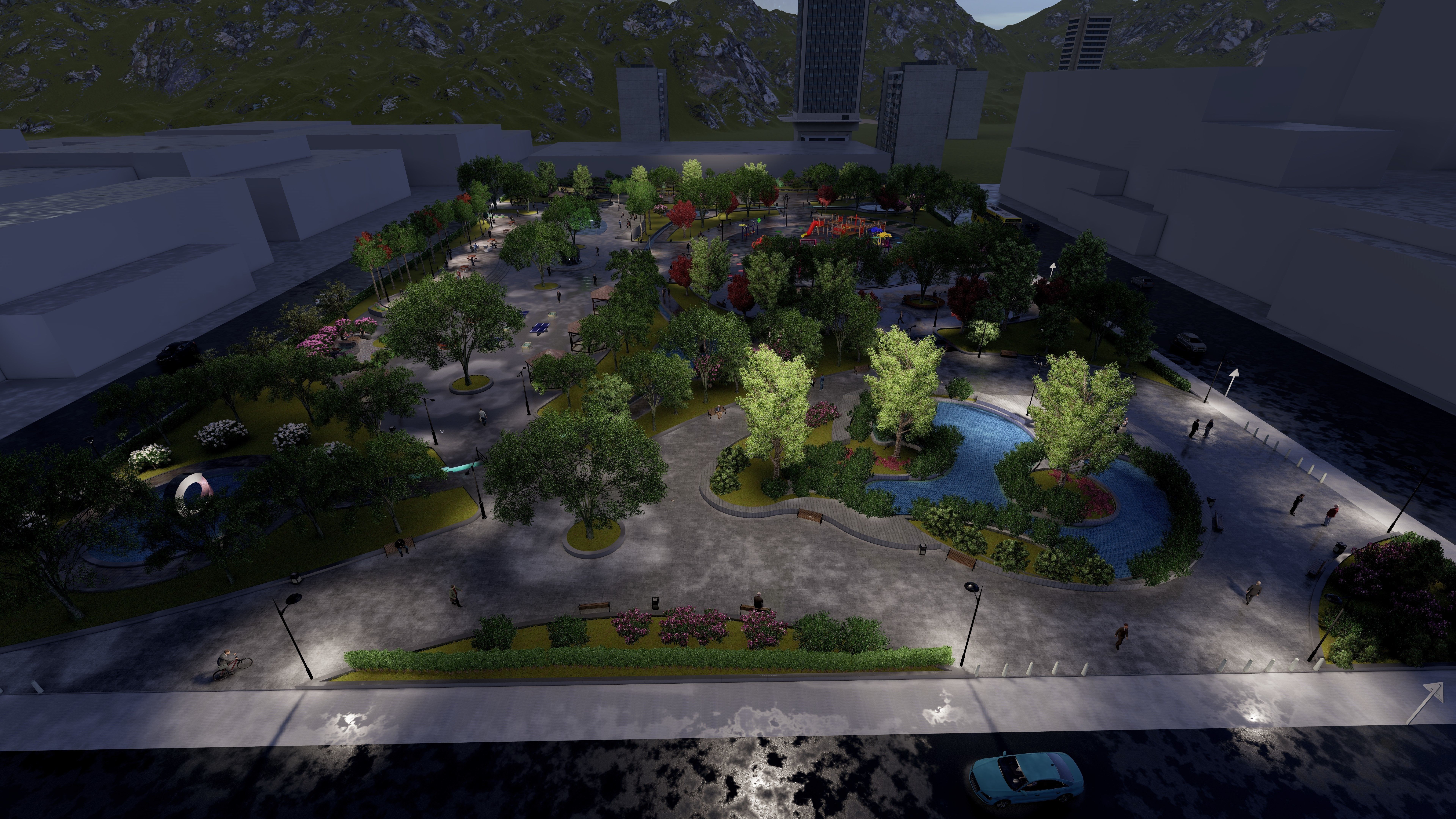 Master park-Regional park project-Private Park Landscape 3D model_26