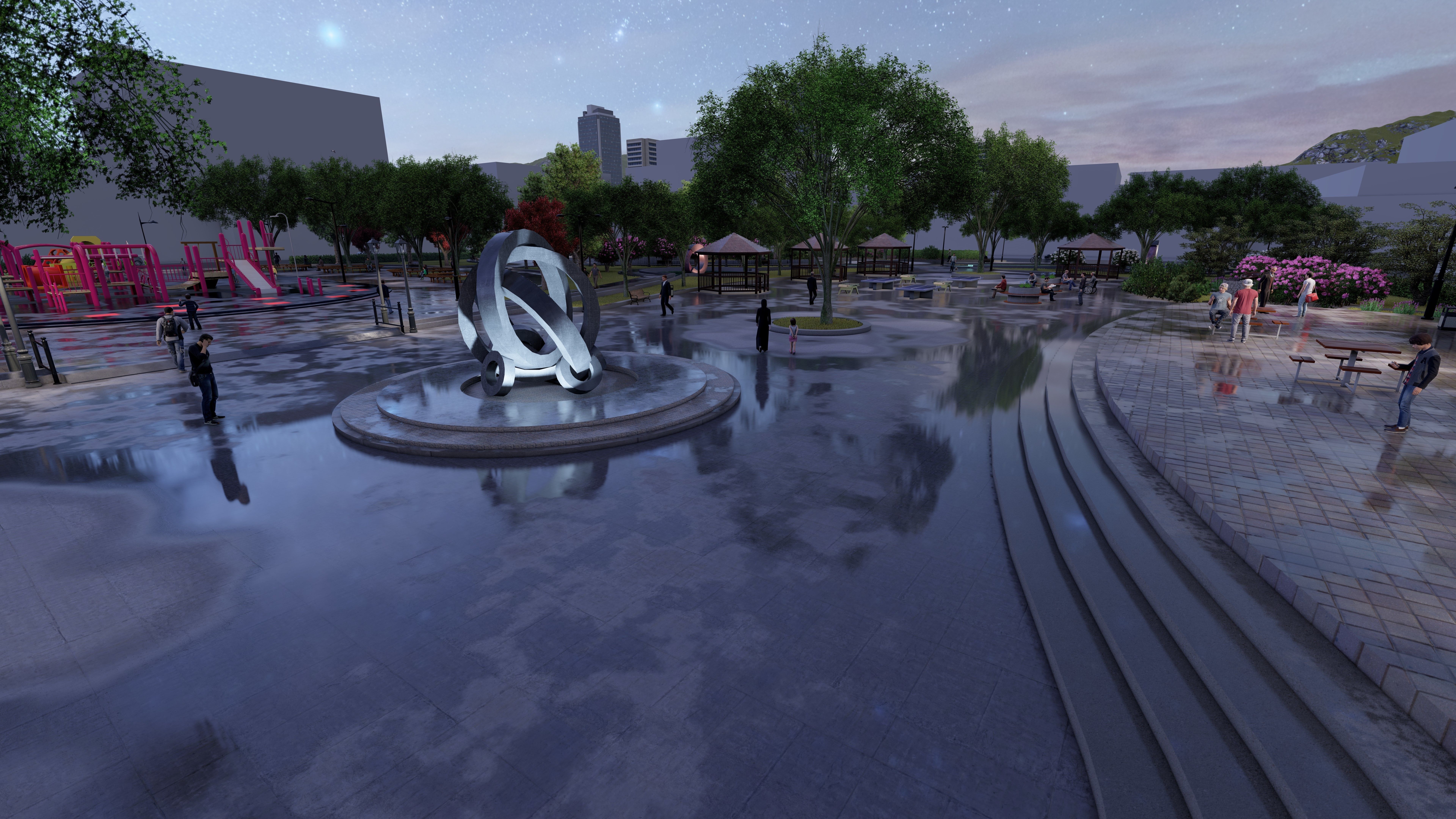 Master park-Regional park project-Private Park Landscape 3D model_7