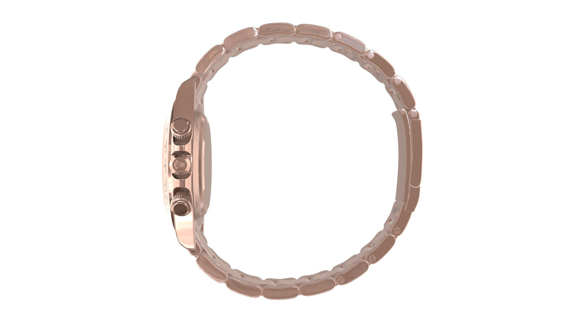 Rolex Cosmograph Daytona Pink Gold - Chocolate and Black DIial1 Low-poly 3D model_4