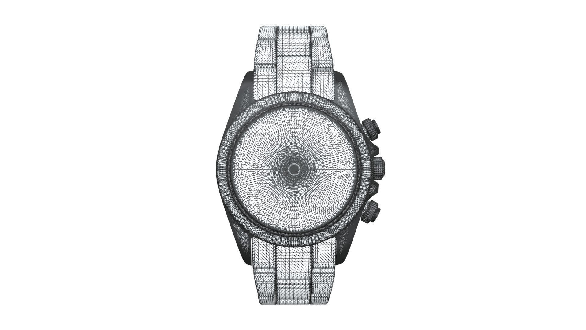 Rolex Cosmograph Daytona Pink Gold - Chocolate and Black DIial1 Low-poly 3D model_5