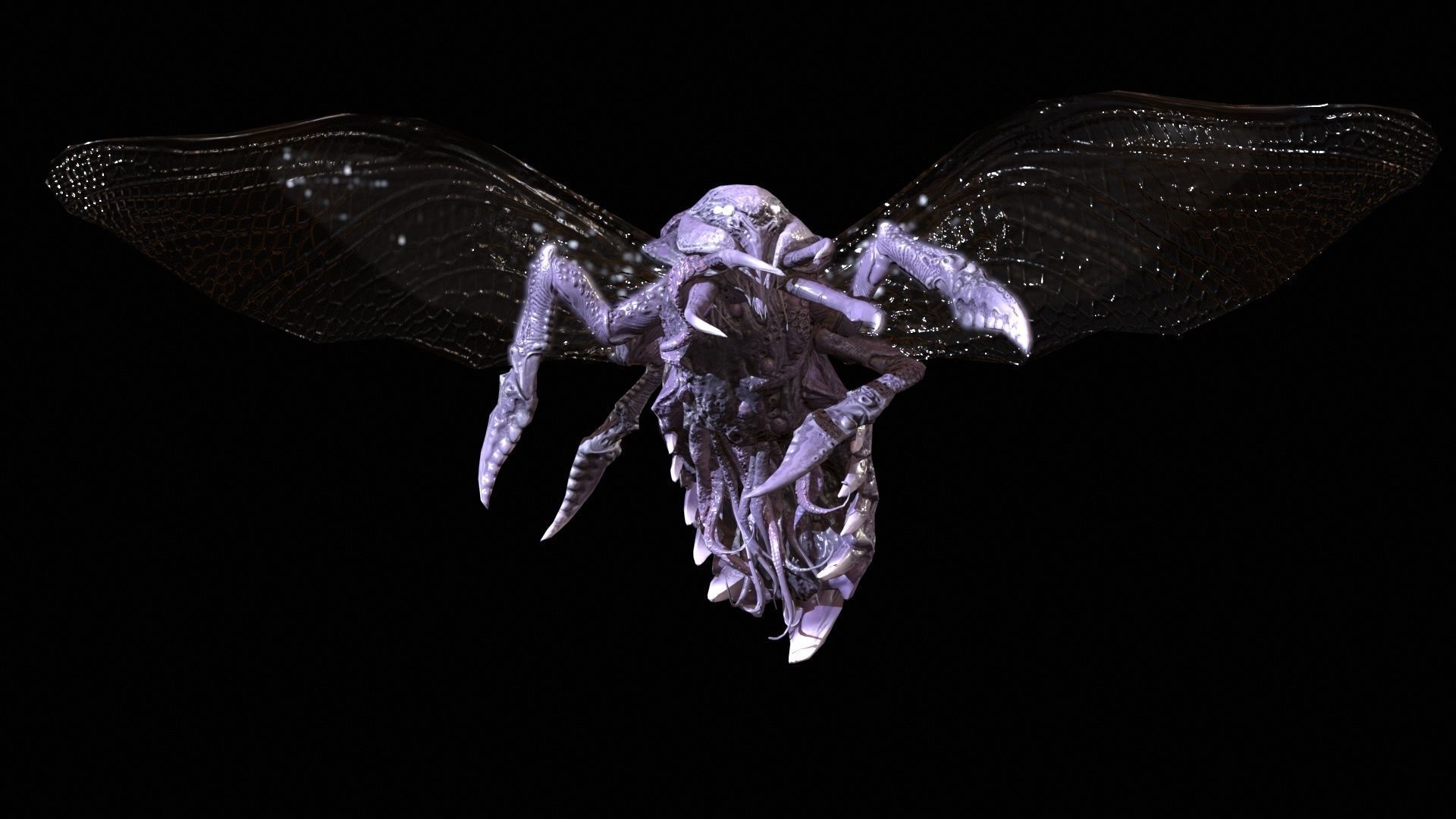 FlyingBug4 A1 Low-poly 3D model_24