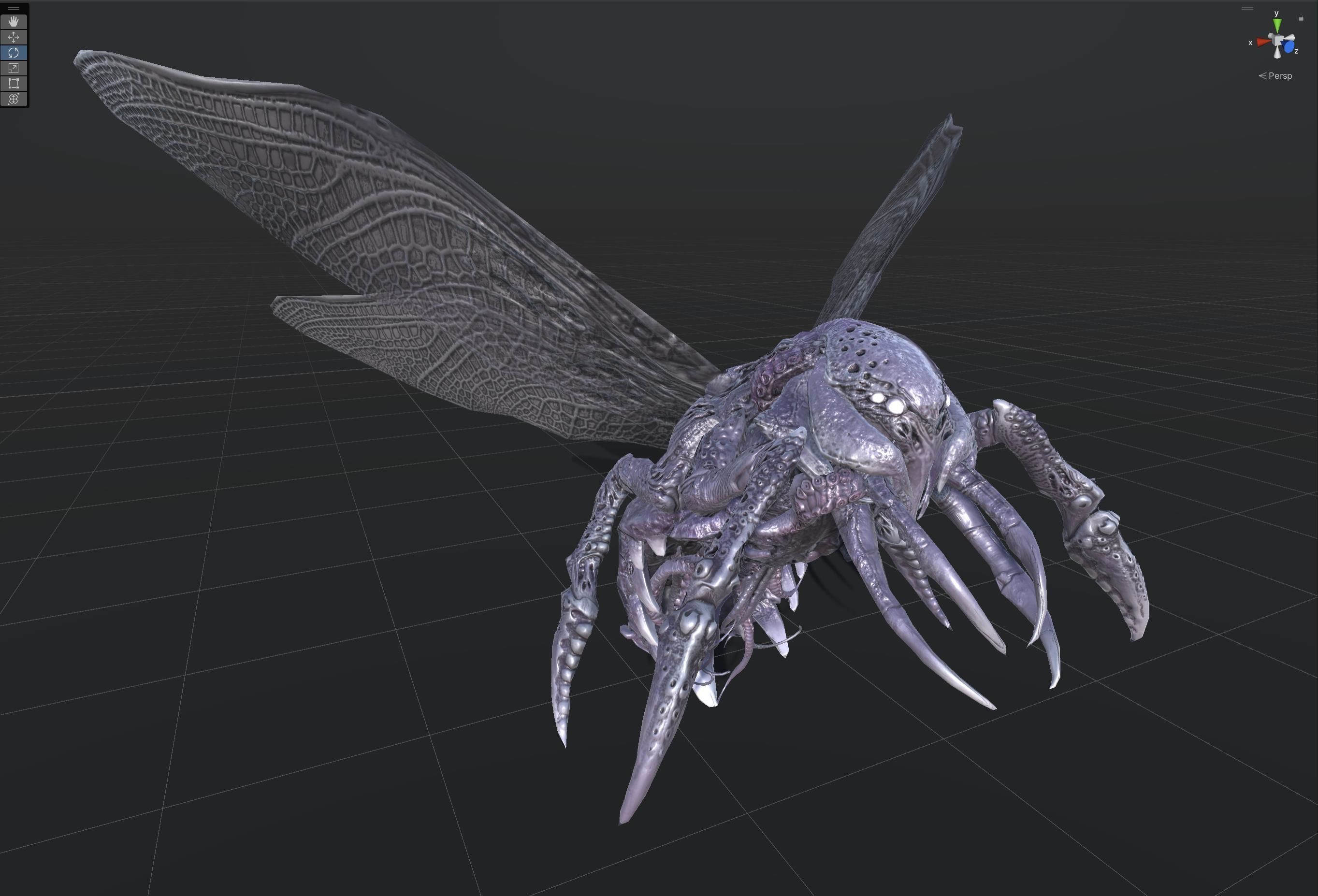 FlyingBug4 A1 Low-poly 3D model_33