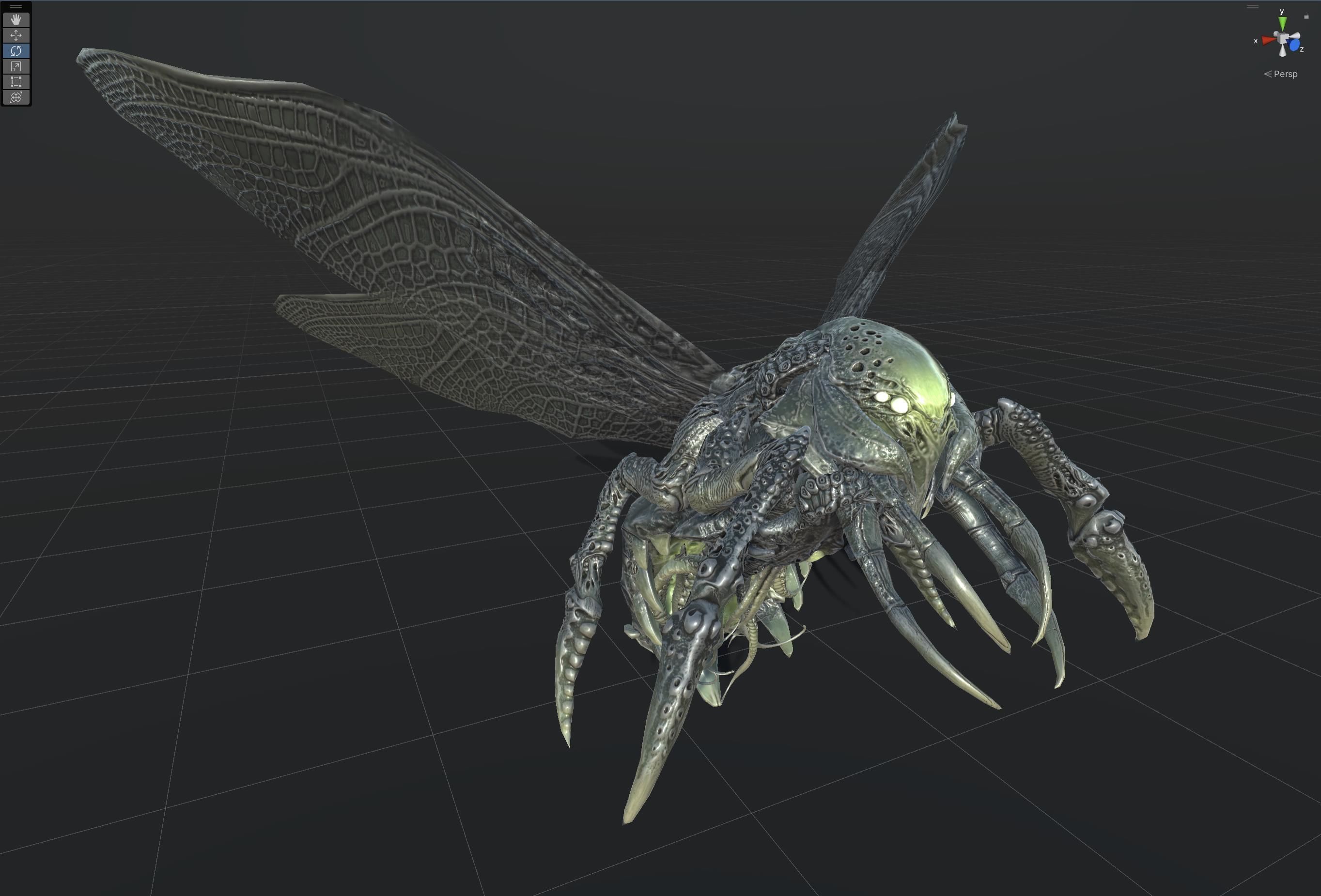 FlyingBug4 A1 Low-poly 3D model_35