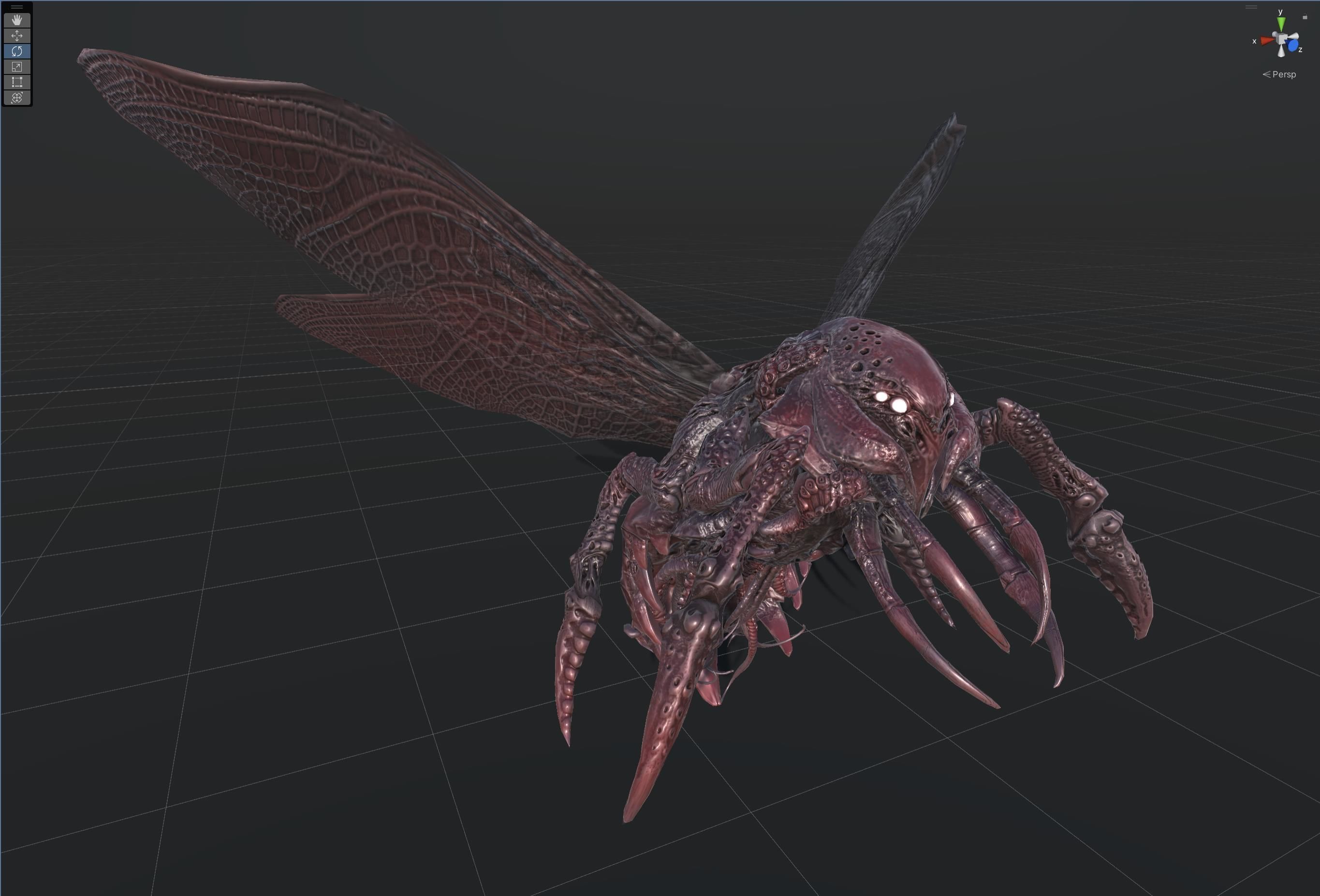 FlyingBug4 A1 Low-poly 3D model_34